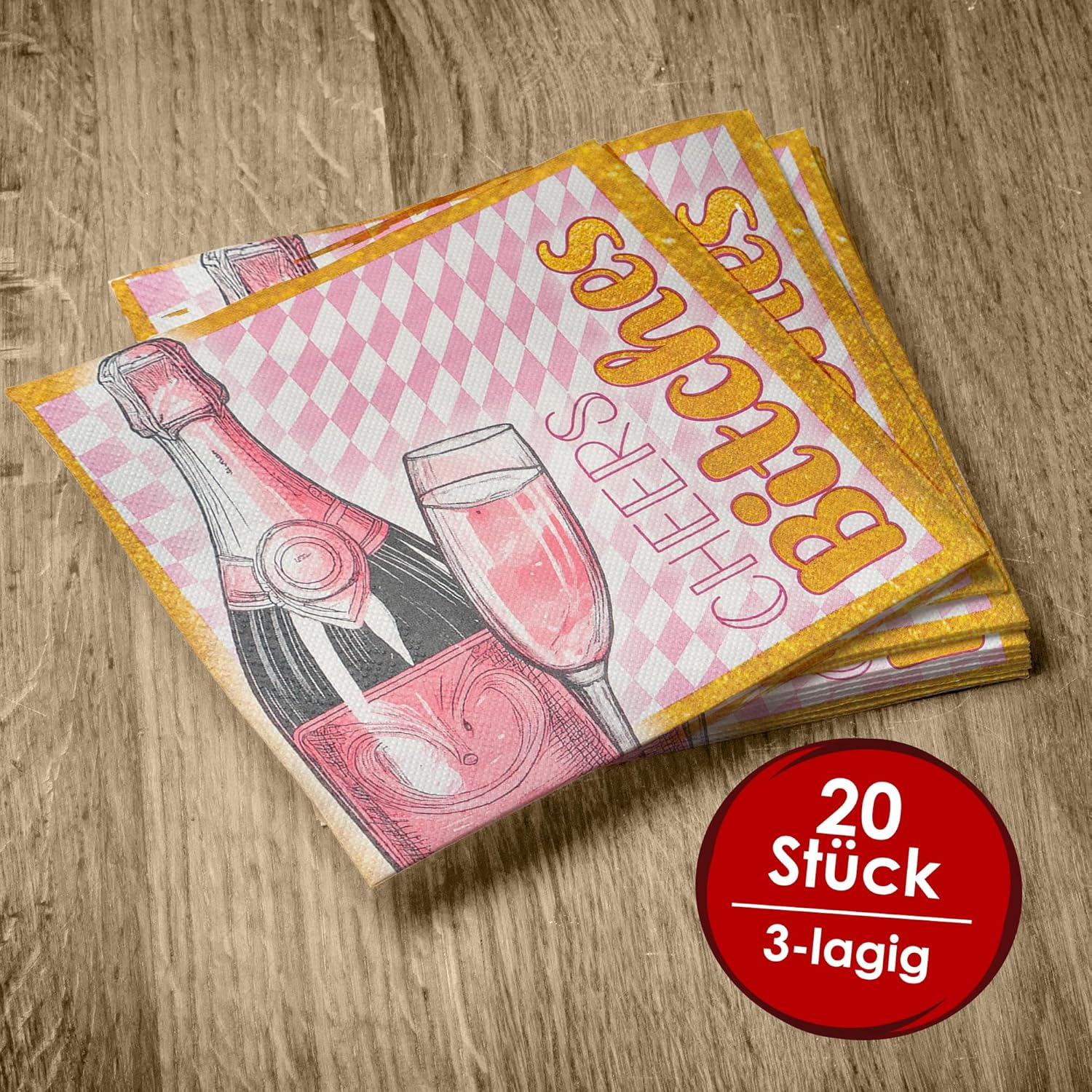 Bachelorette Bling Bling napkins 3-ply 20s 4