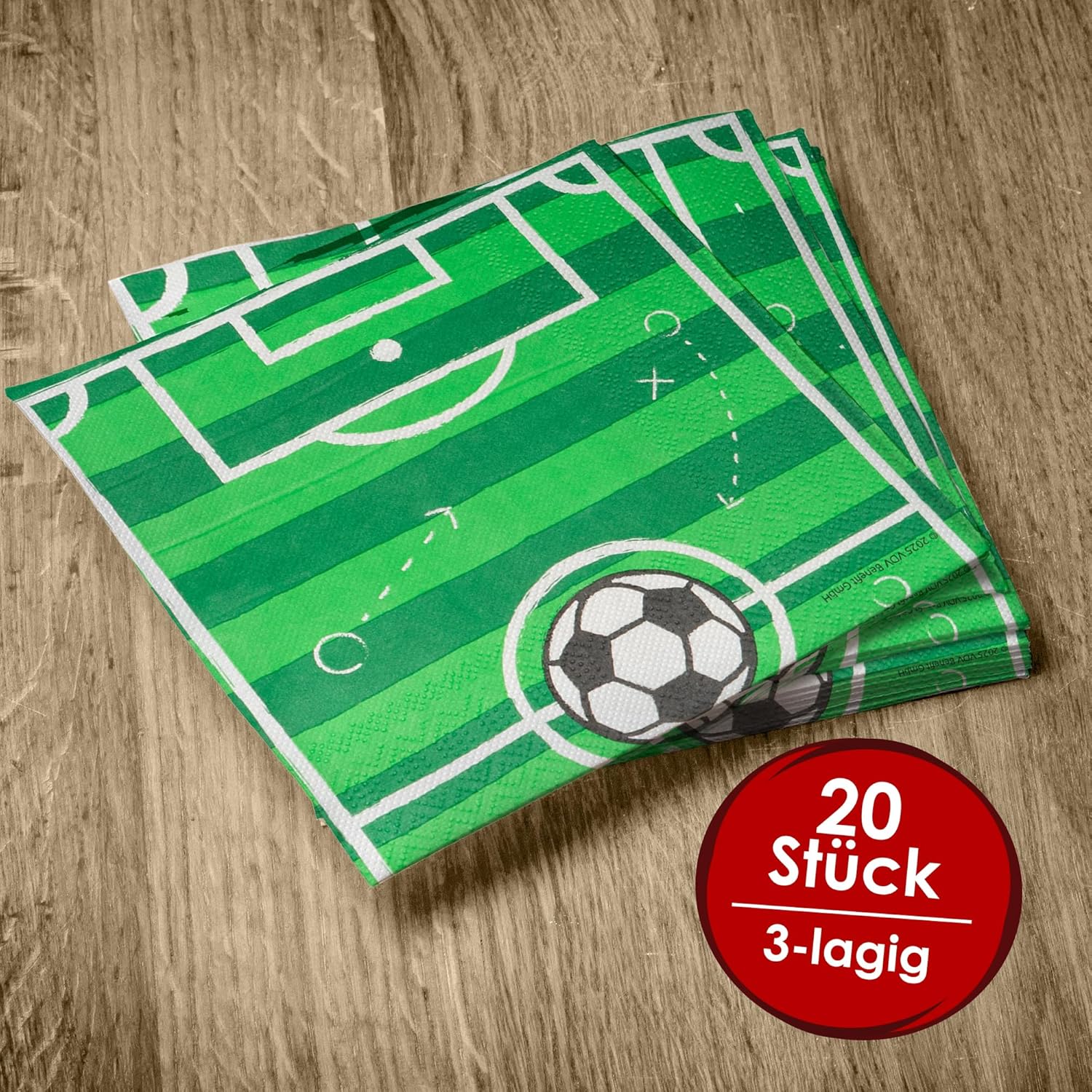 Fußball Goal Servietten 3-lagig 20er 10