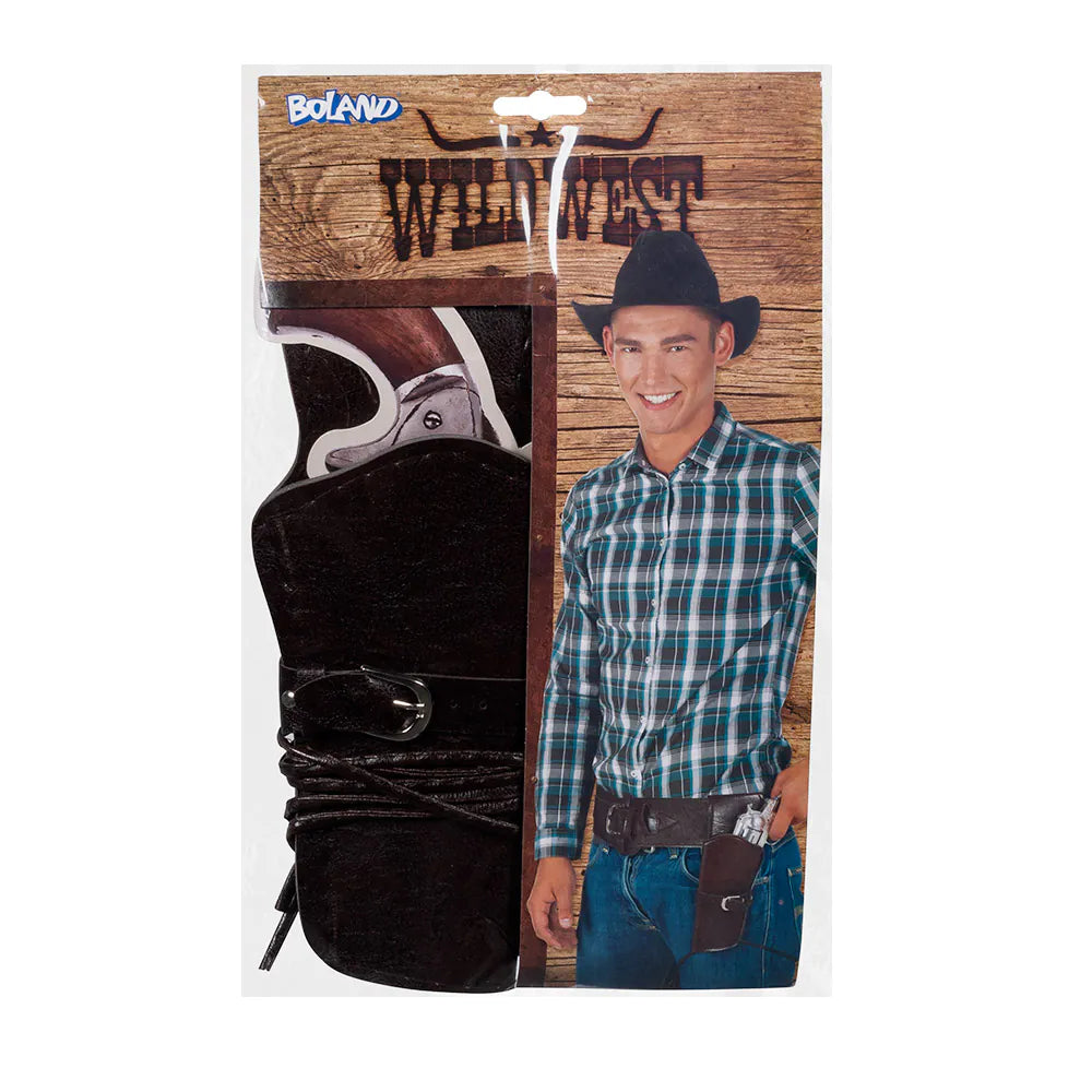 Cowboy holster set – belt with pistol holster 114 cm for adults, carnival 3