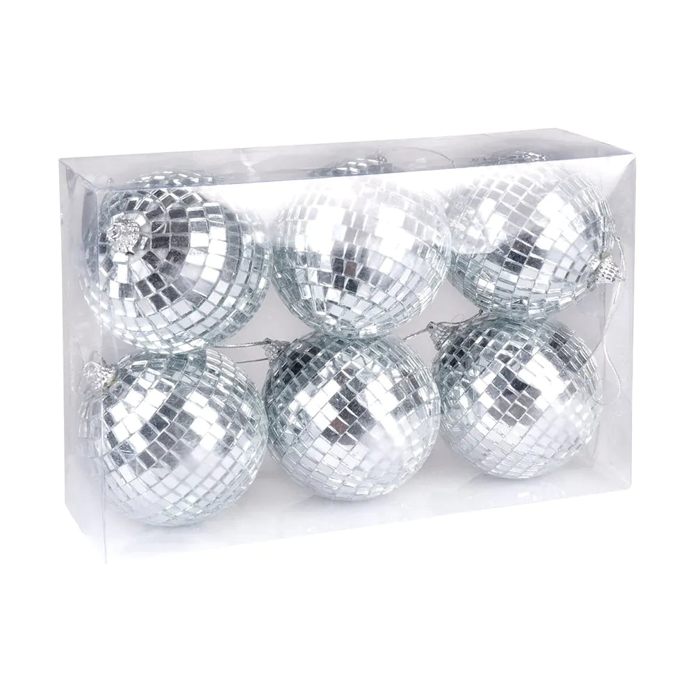 Disco ball set silver – 6-piece Ø 8 cm Party decoration for disco &amp; events 3
