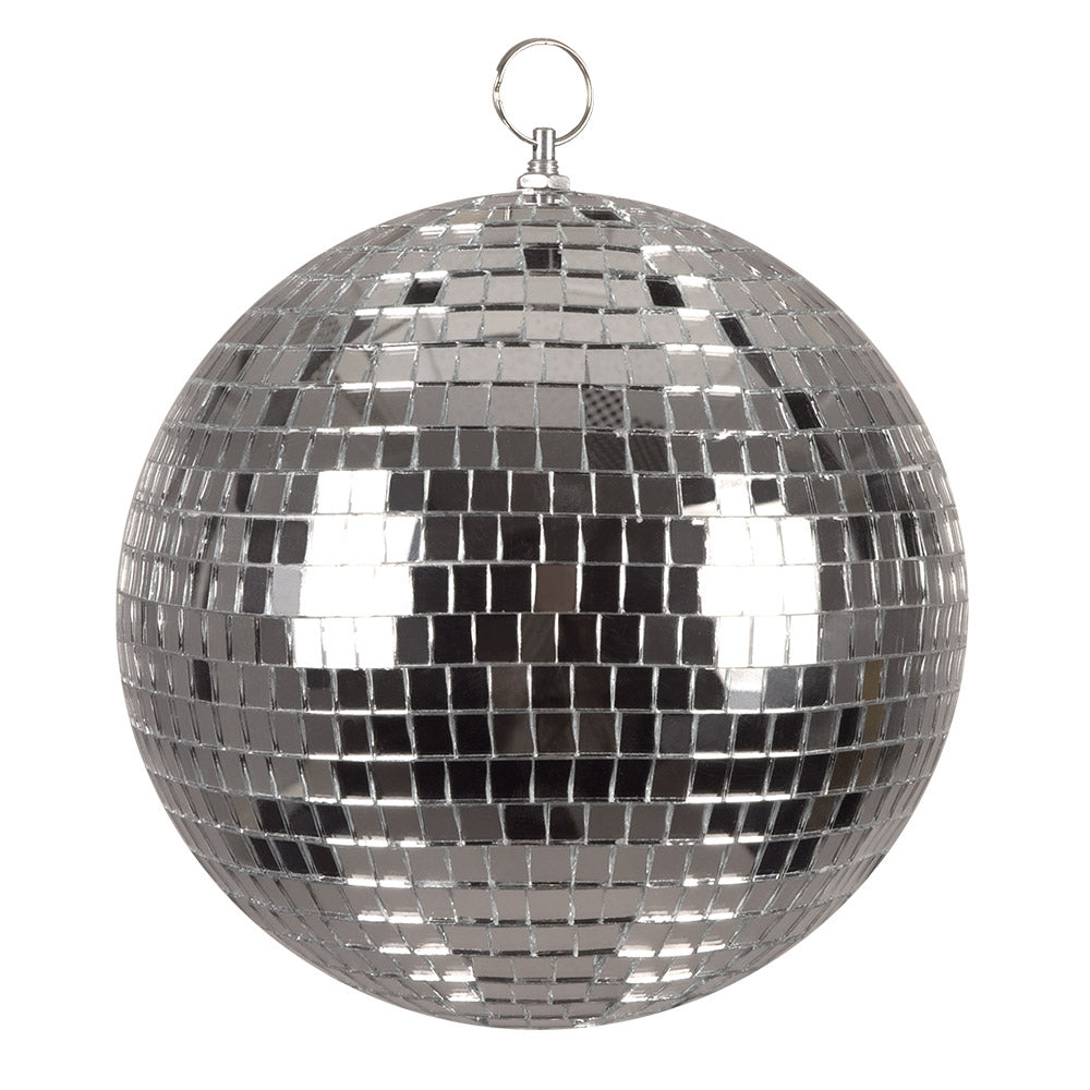 Discokugel silber Ø 20 cm – Spiegelkugel Party Dekoration für Disco & Events