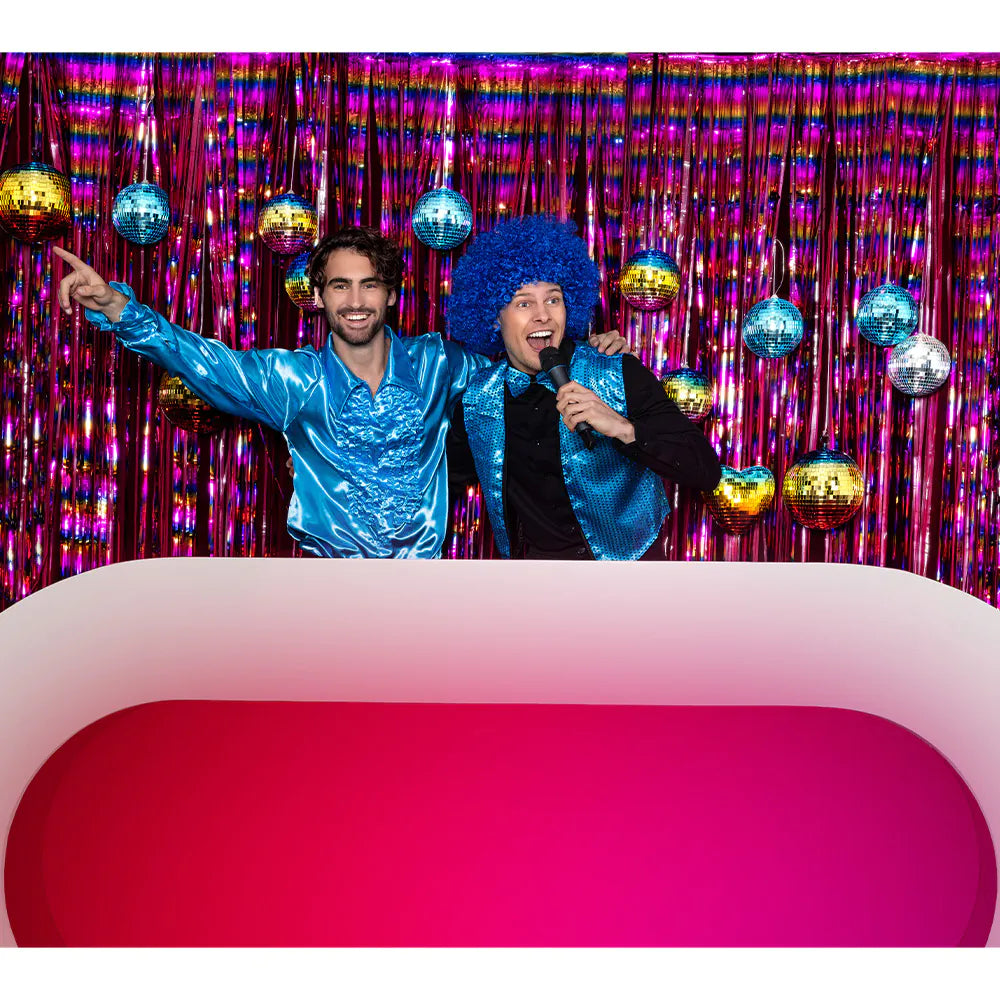 Discokugel Herz Regenbogen 19 cm – bunte Spiegelkugel für Party & Deko 3