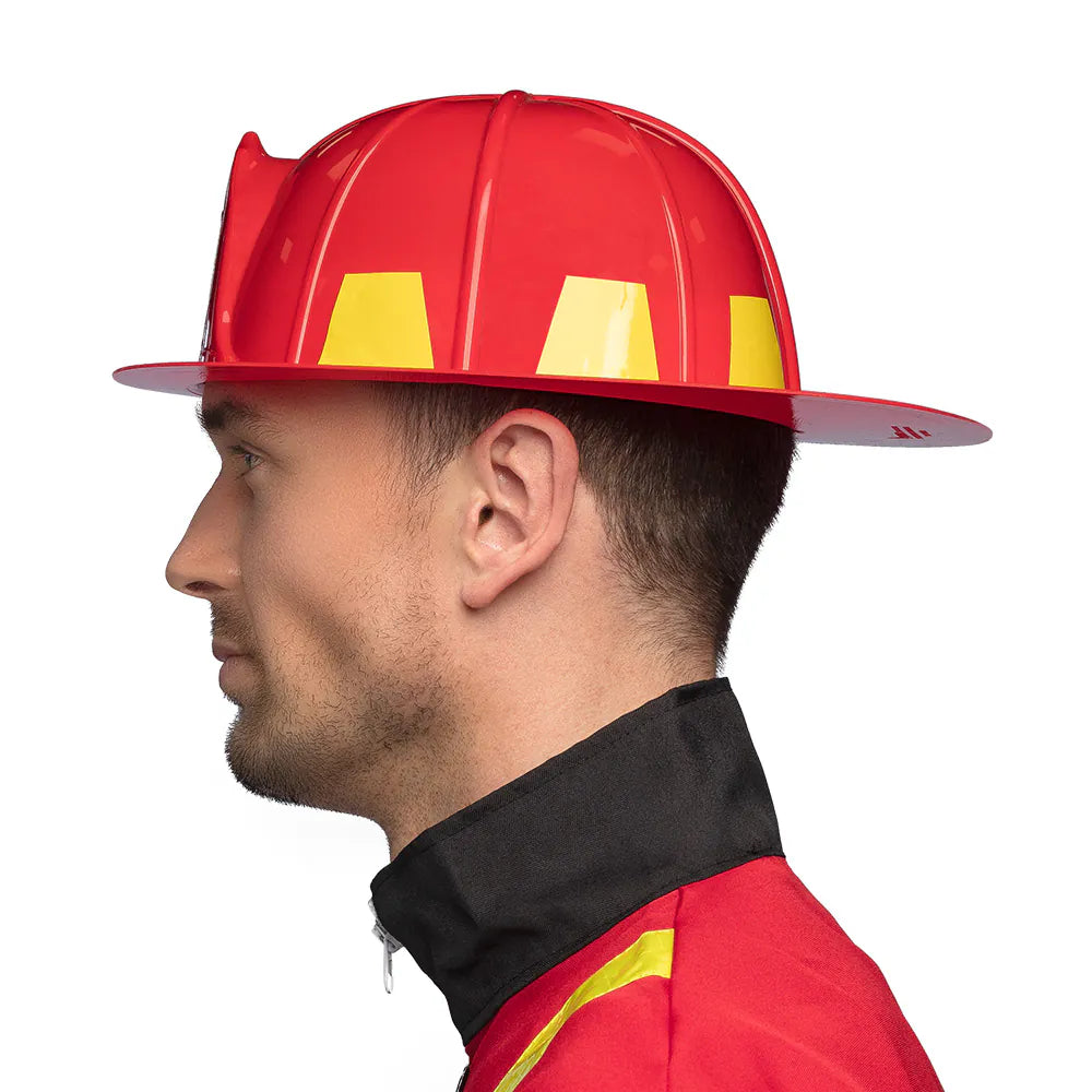 Fire Chief Helmet – red firefighter helmet for adults, carnival &amp; costume 3