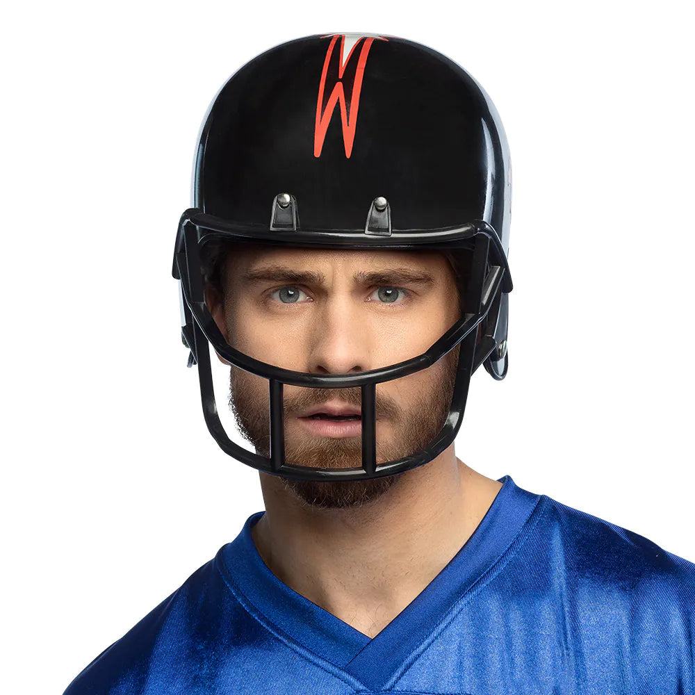 American Football Helmet Black – Sports Helmet for Costume, Carnival &amp; Theme Party 3