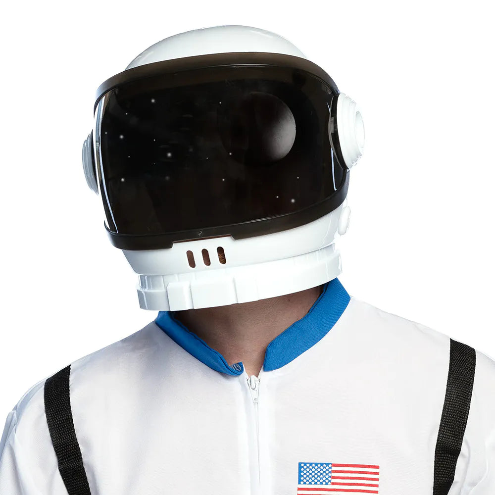 Astronaut Helmet – White Spaceman Helmet with Visor for Carnival &amp; Costume Party 2
