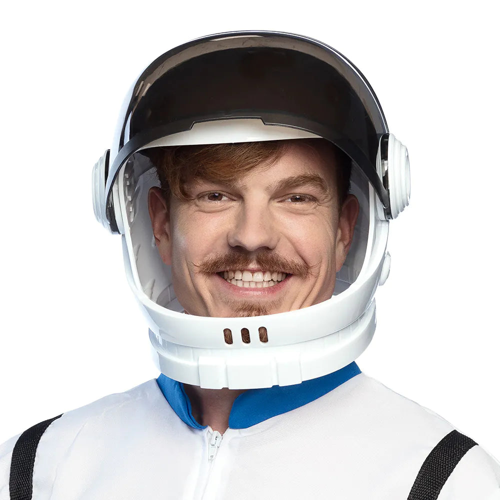 Astronaut Helmet – White Spaceman Helmet with Visor for Carnival &amp; Costume Party 3
