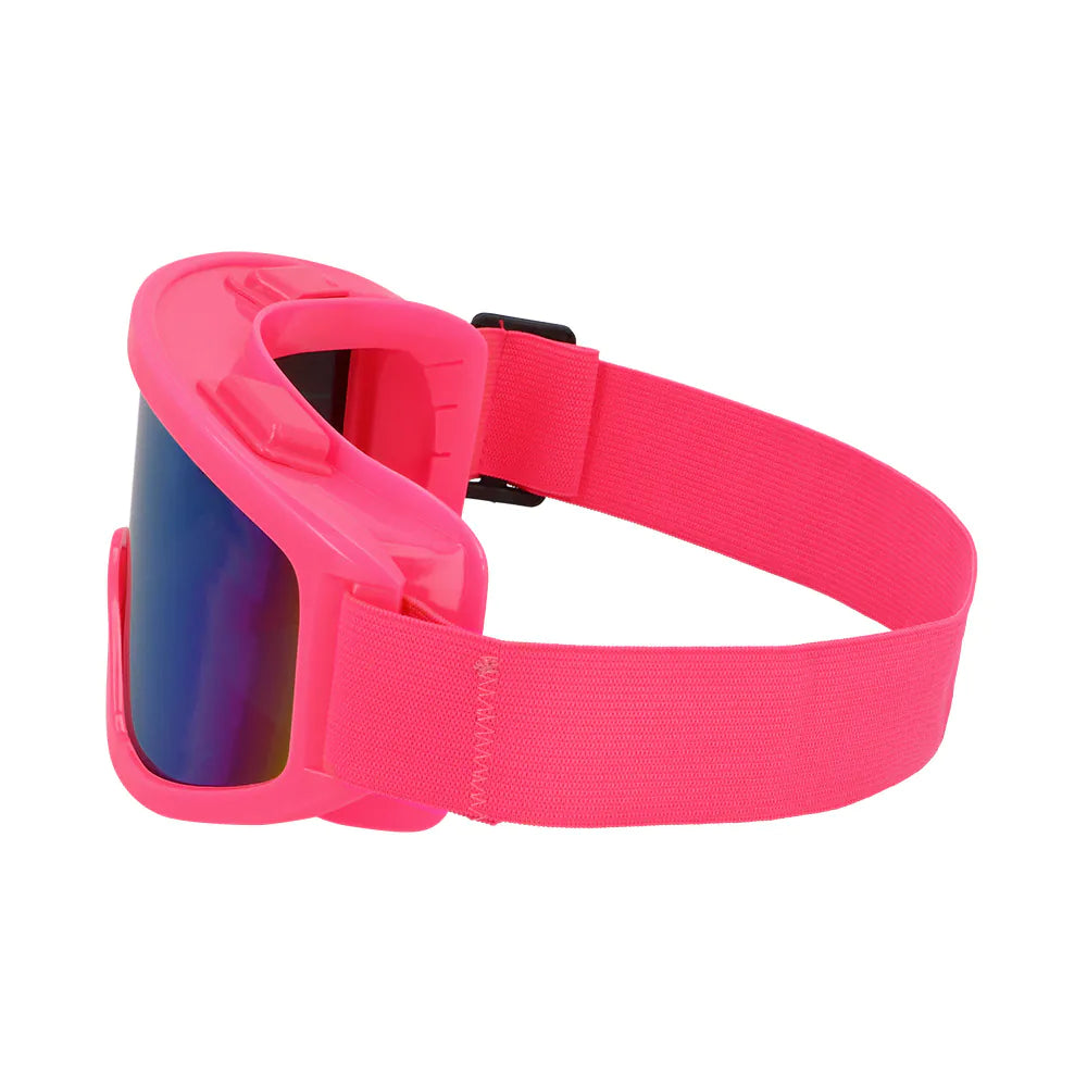 Party Ski Goggles Neon Pink UV – Neon Snowboard Goggles for Rave &amp; Festival 5