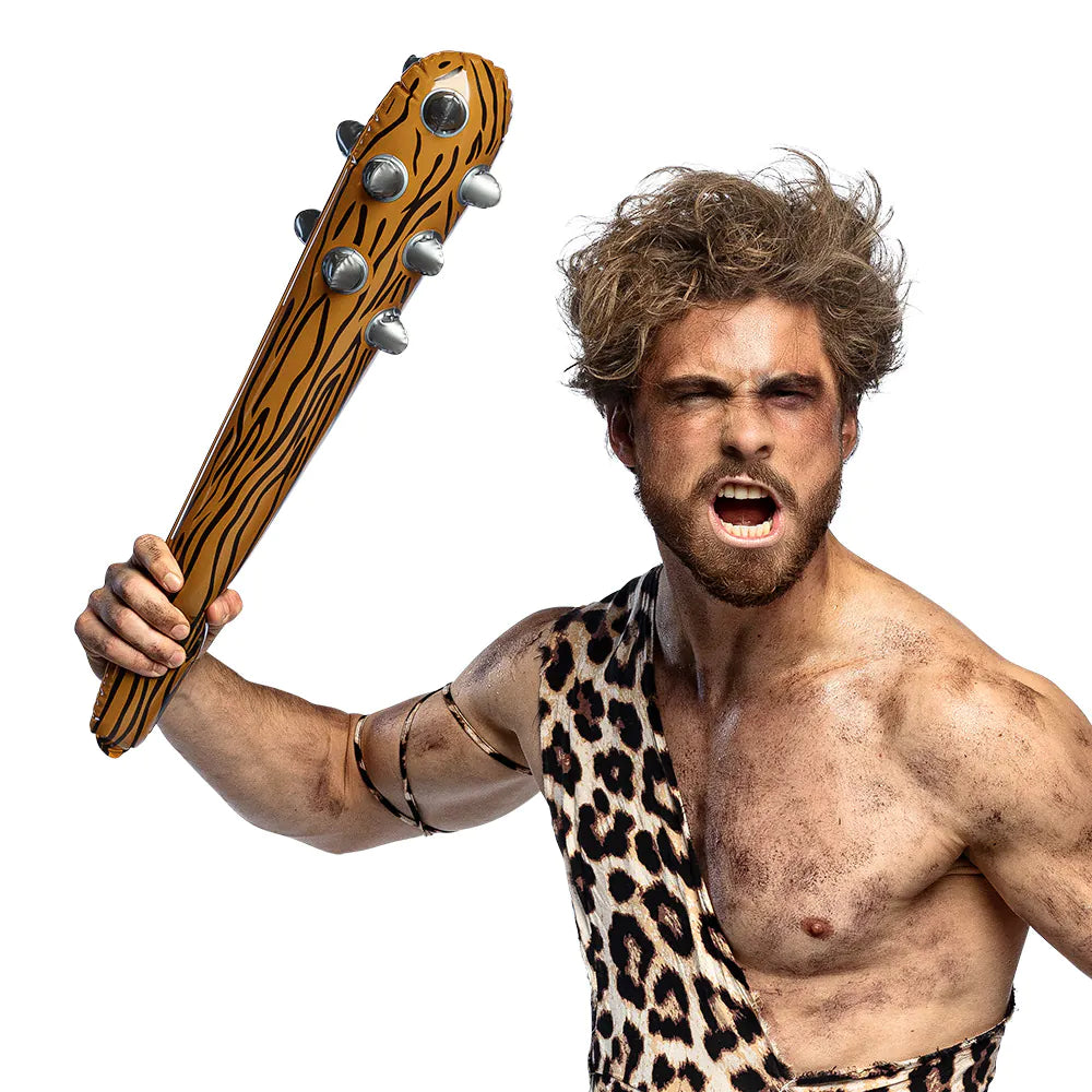 Inflatable caveman club 60 cm – prehistoric club for costume &amp; party