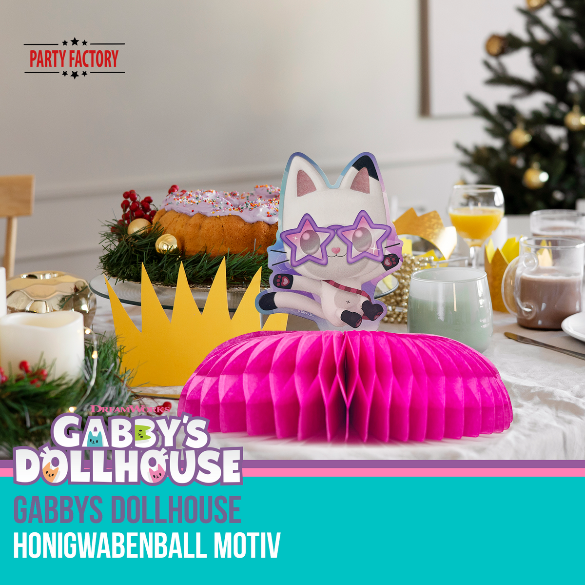 Gabby’s Dollhouse Honigwabenball Motiv 3 Pandy 12