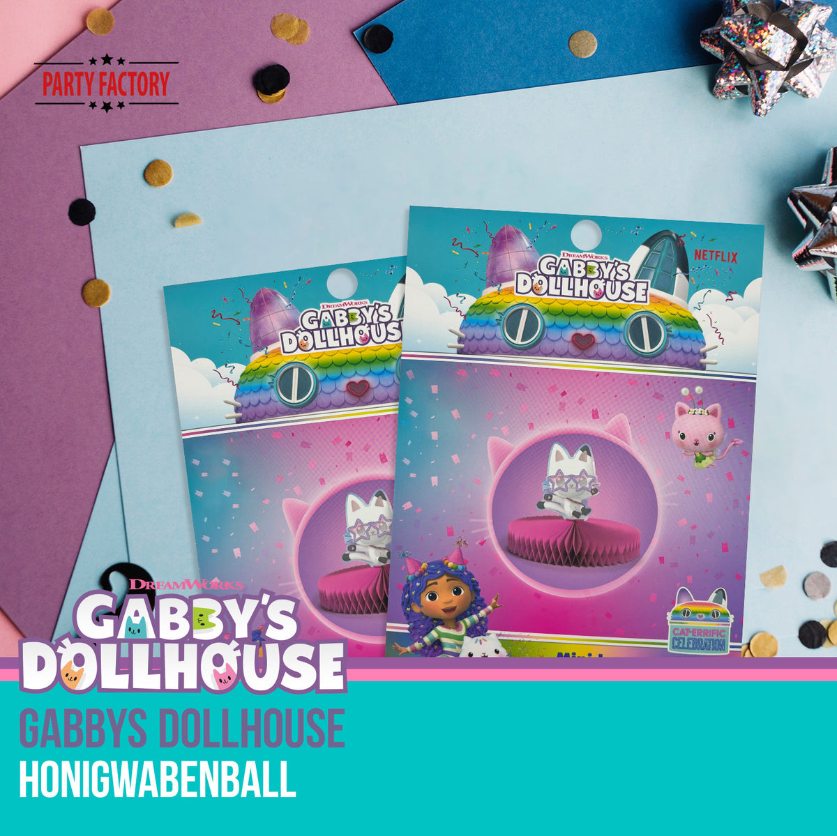 Gabby’s Dollhouse Honigwabenball Motiv 3 Pandy 13
