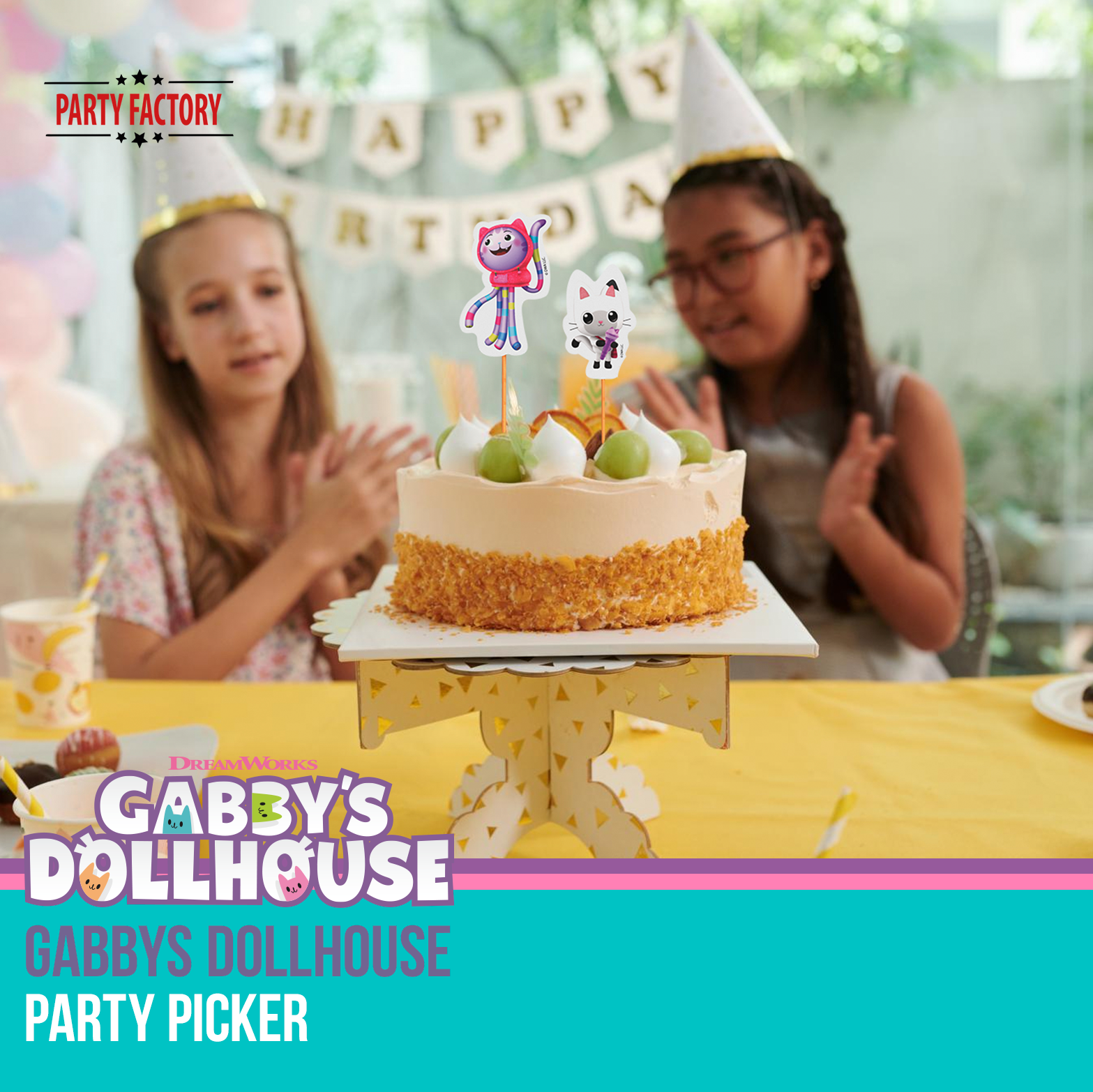 Gabby’s Dollhouse Party Picker 12 Stück – Deko Picker für Muffins & Snacks 5