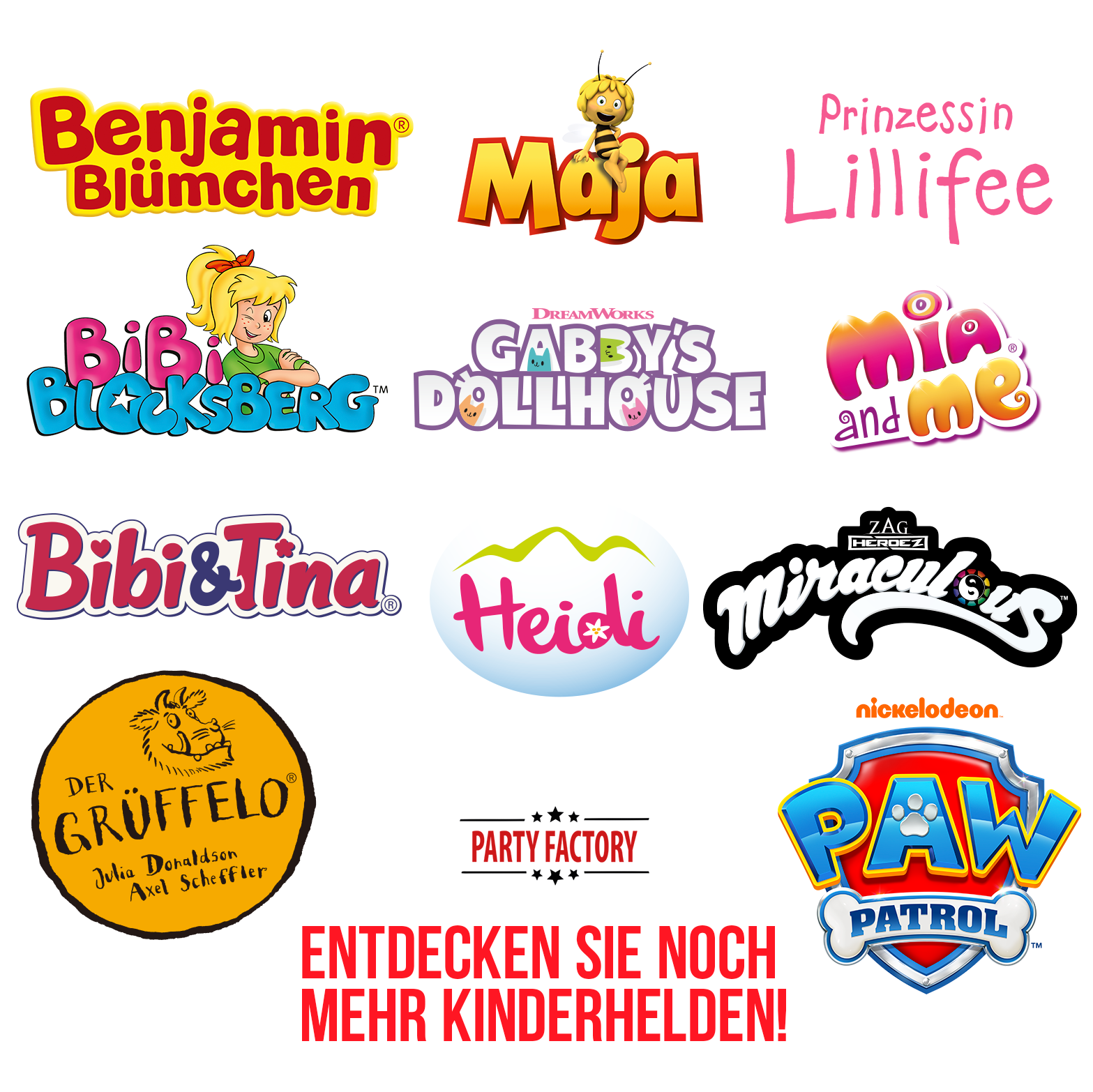 Gabby’s Dollhouse Servietten 20 Stück – 3-lagig Party Deko für Kindergeburtstag 7