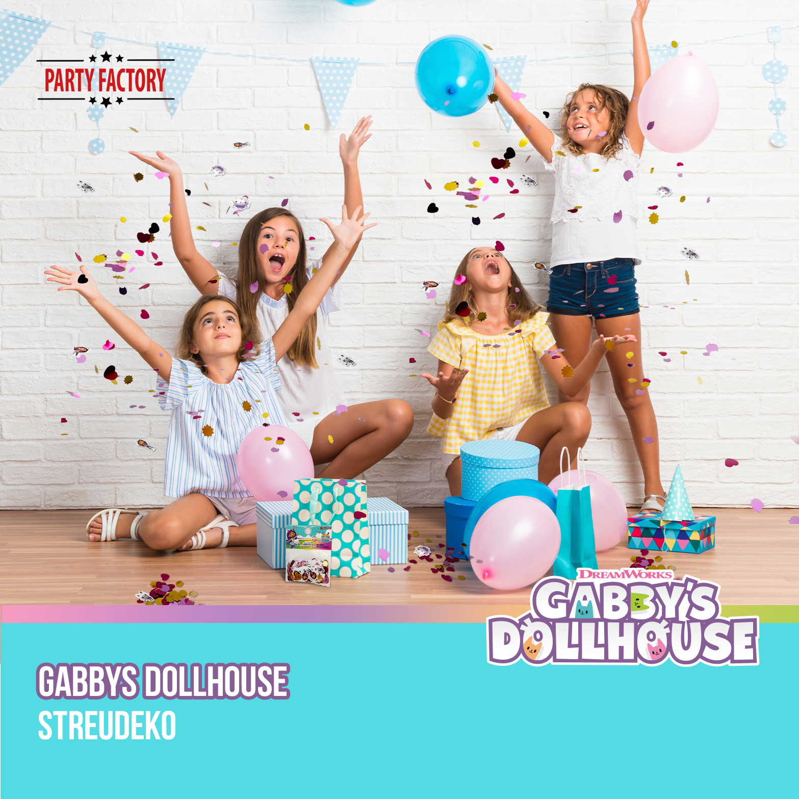 Gabby's Dollhouse Table Scatter Decoration for Kids' Party 11