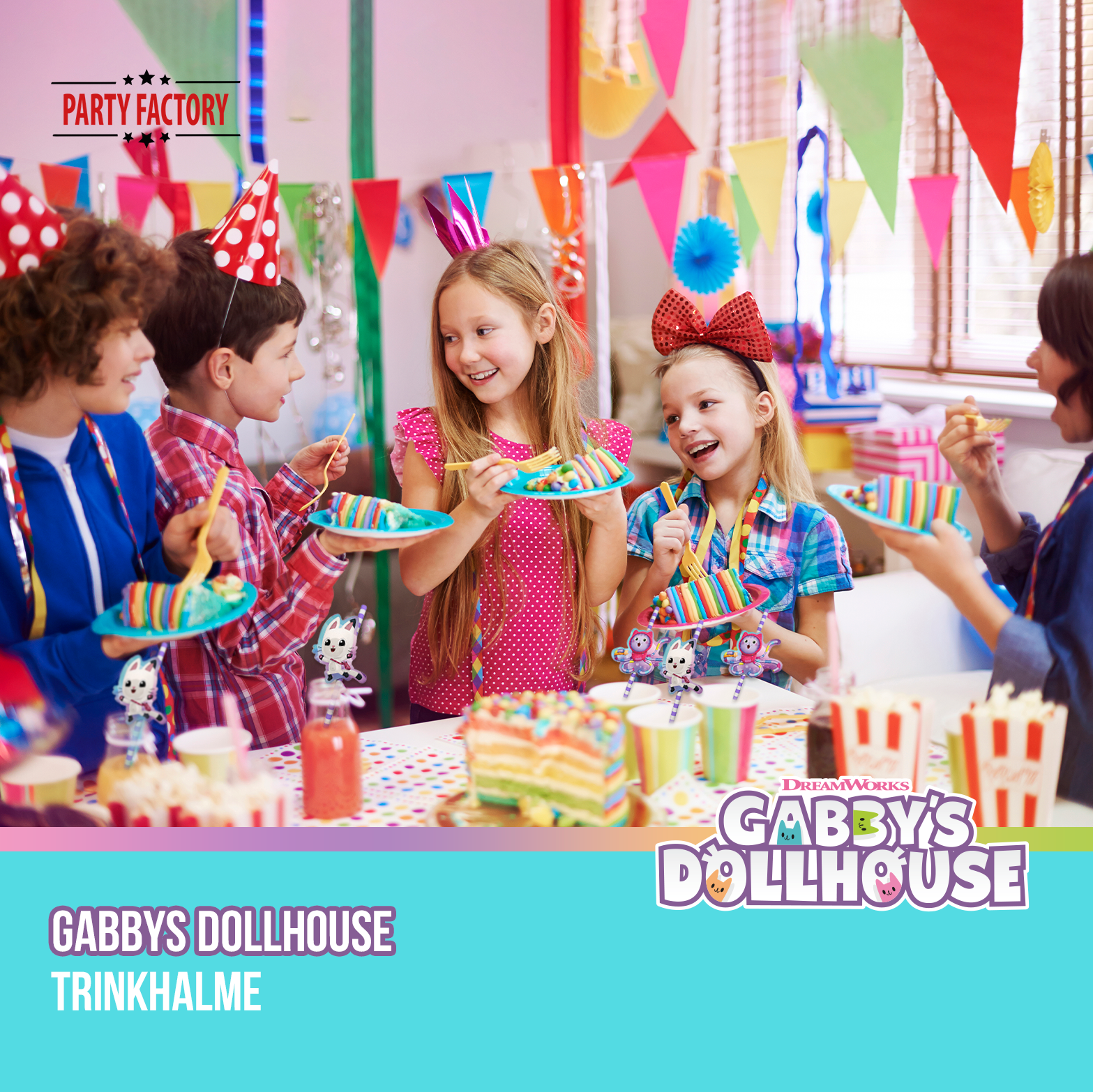 Gabby's Dollhouse Drinking Straws 8-pack 11