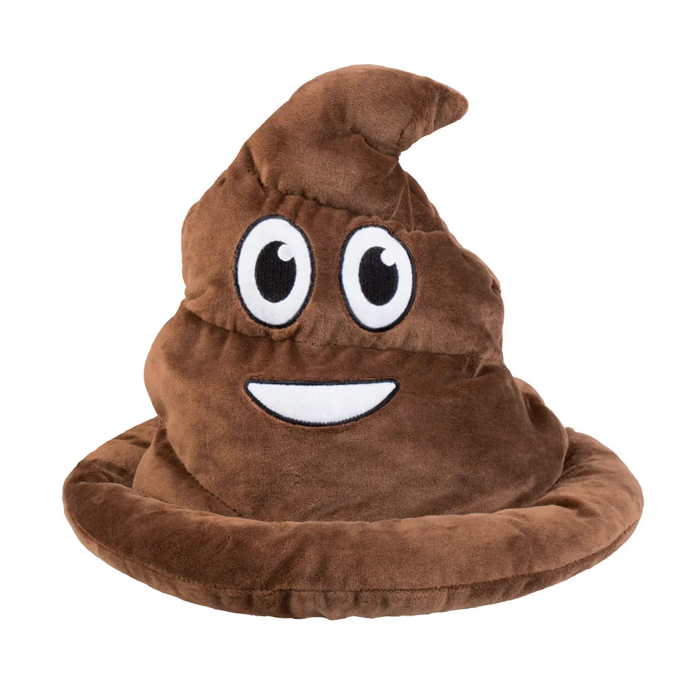 Hut Shithead braun witziger Emoji-Kackhaufen Hut für Karneval, Party und Spaß 2