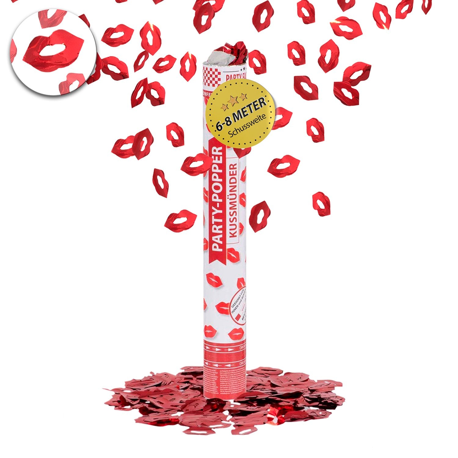 Party Popper 40cm Kissing Lips