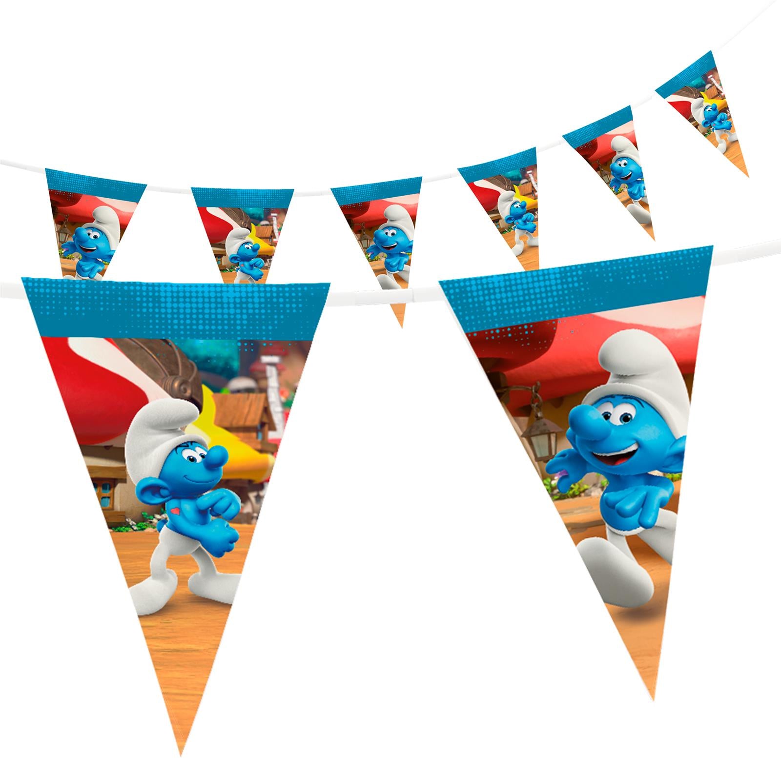 Die Schlümpfe Wimpelkette 4-5 m 8