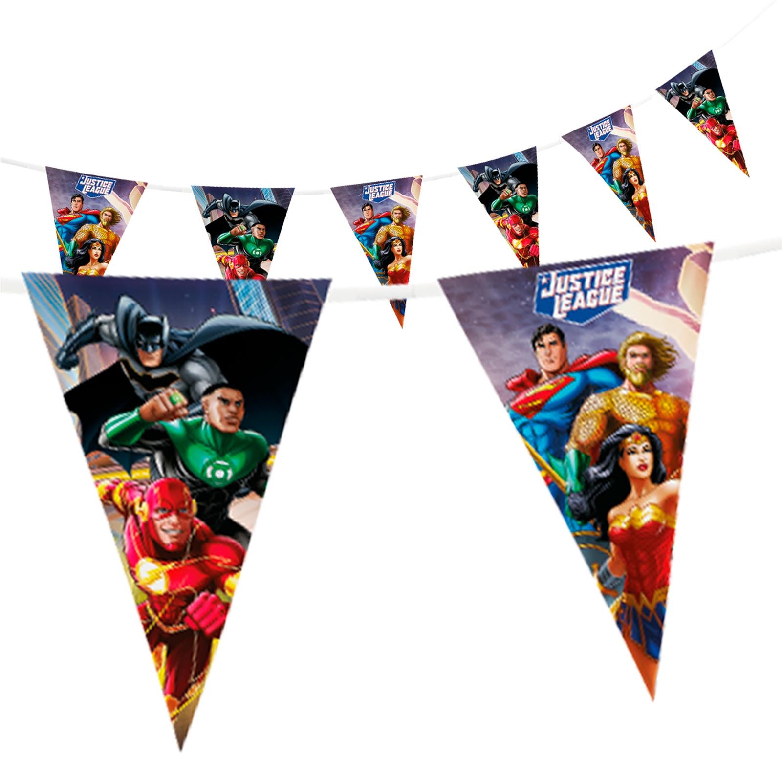 Justice League Wimpelkette 4-5 m 8