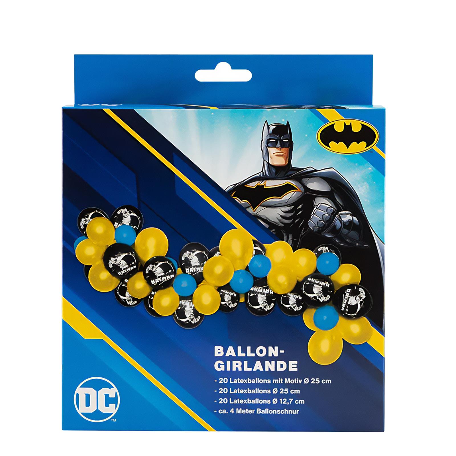 Batman Ballongirlande Set 60-teilig 8