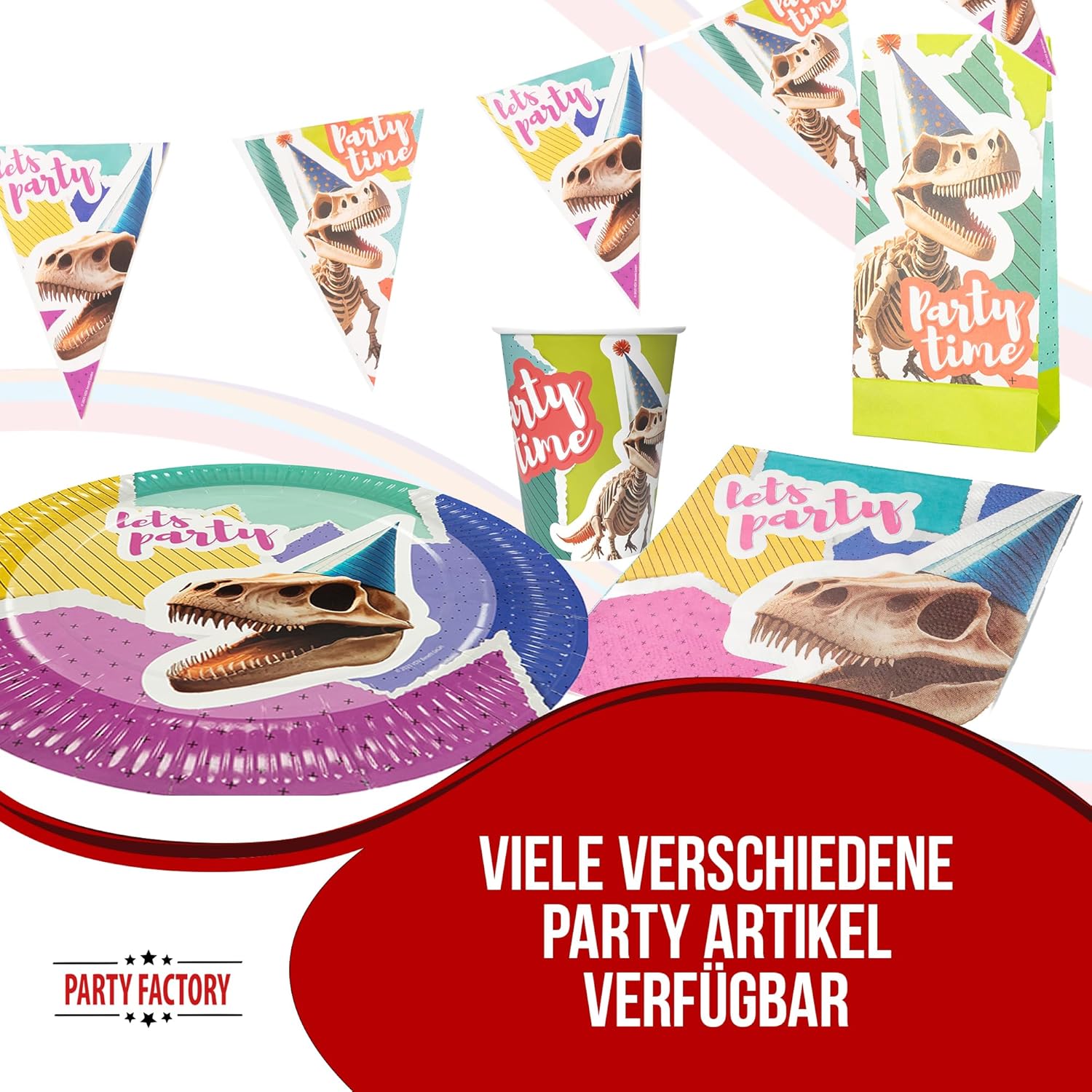 Becher Dino Skelett 8er-Pack 250  ml 12