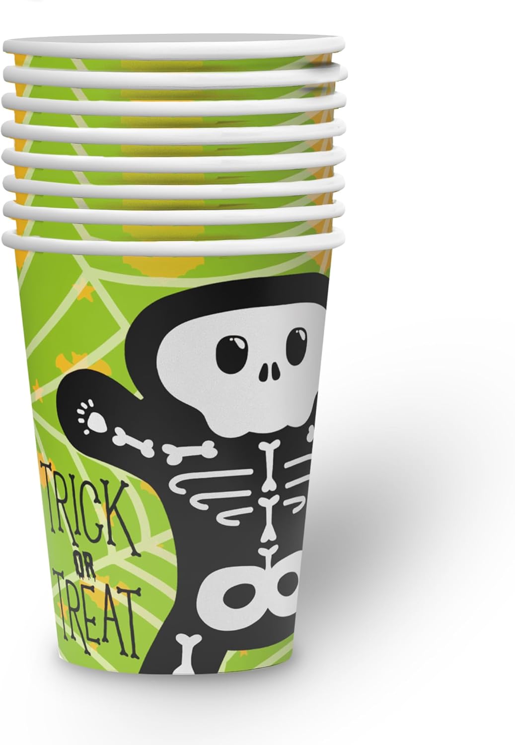 Becher Halloween Skelett Motiv 2 8er-Pack 250  ml