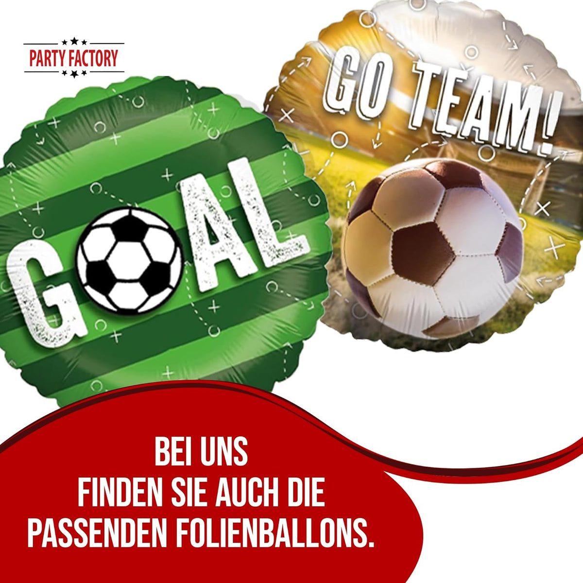 Fußball Wimpelkette Goal 4-5 m grün 13