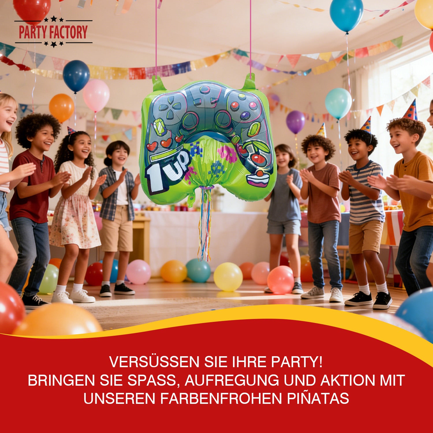 Zieh-Pinata Controller aufblasbar 80×75 cm 13