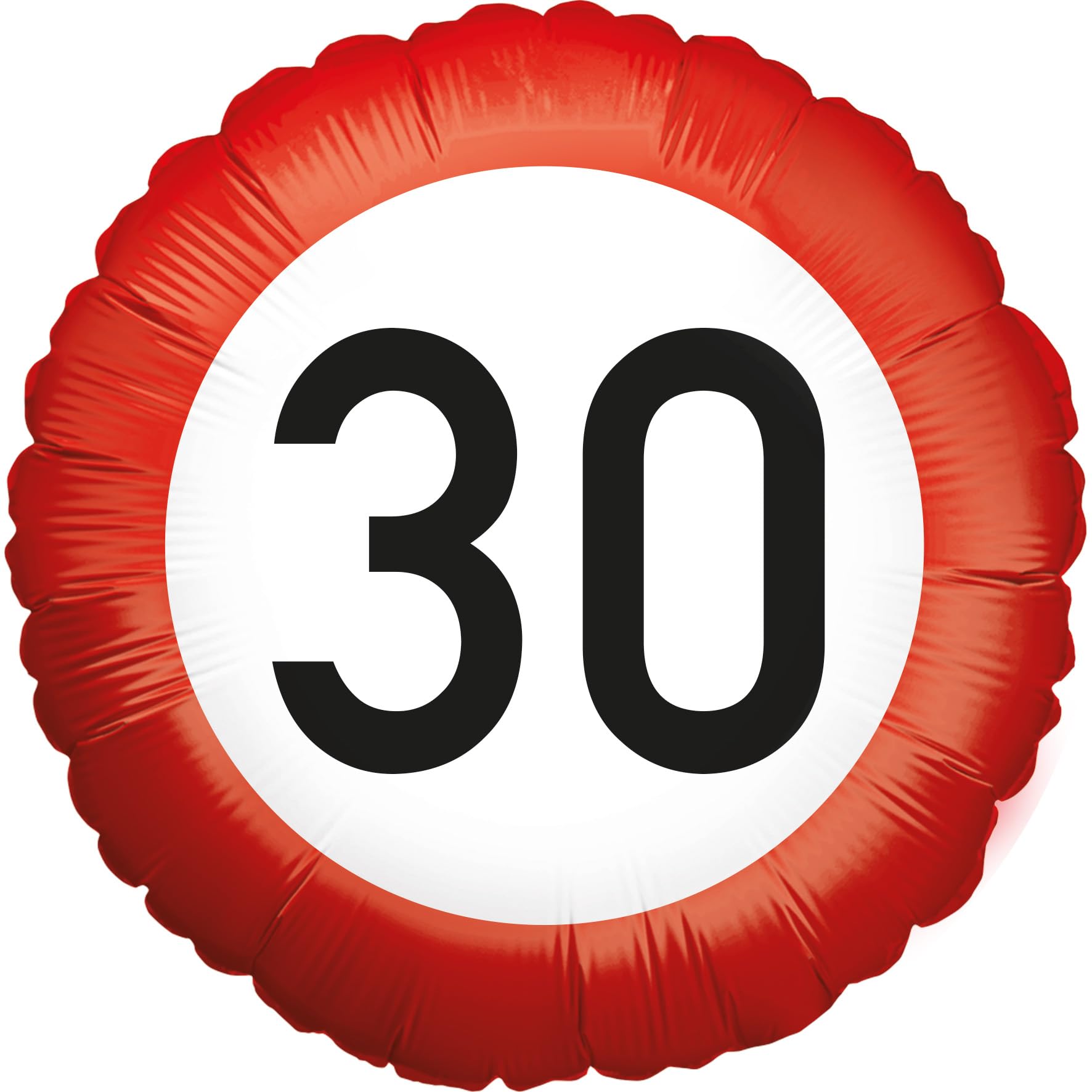 Foil balloon Happy Birthday 30 Round 45cm