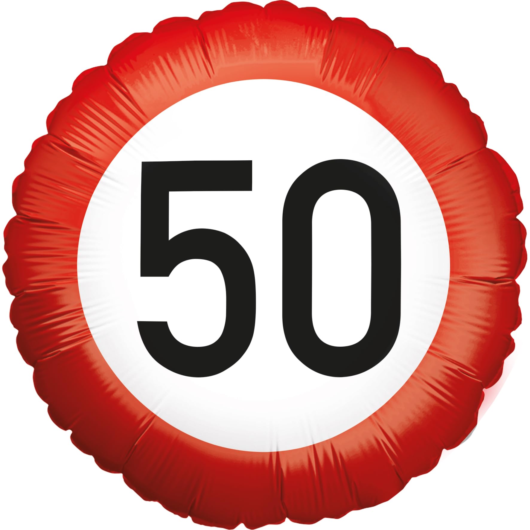 Foil balloon Happy Birthday 50 Round 45cm