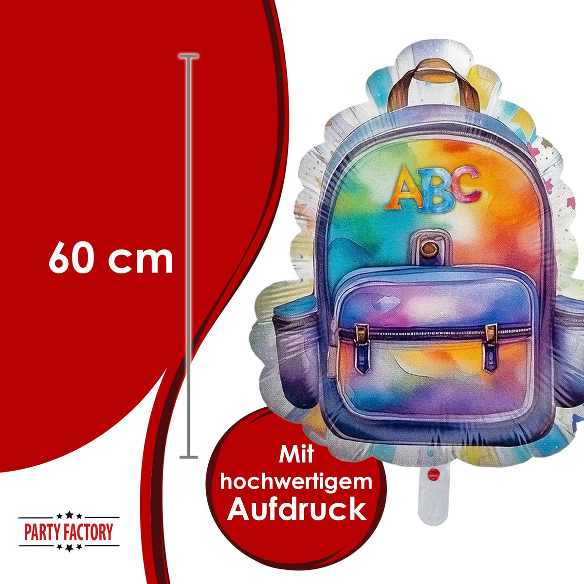 Folienballon Back to school Rucksack 50 x 60 cm 11