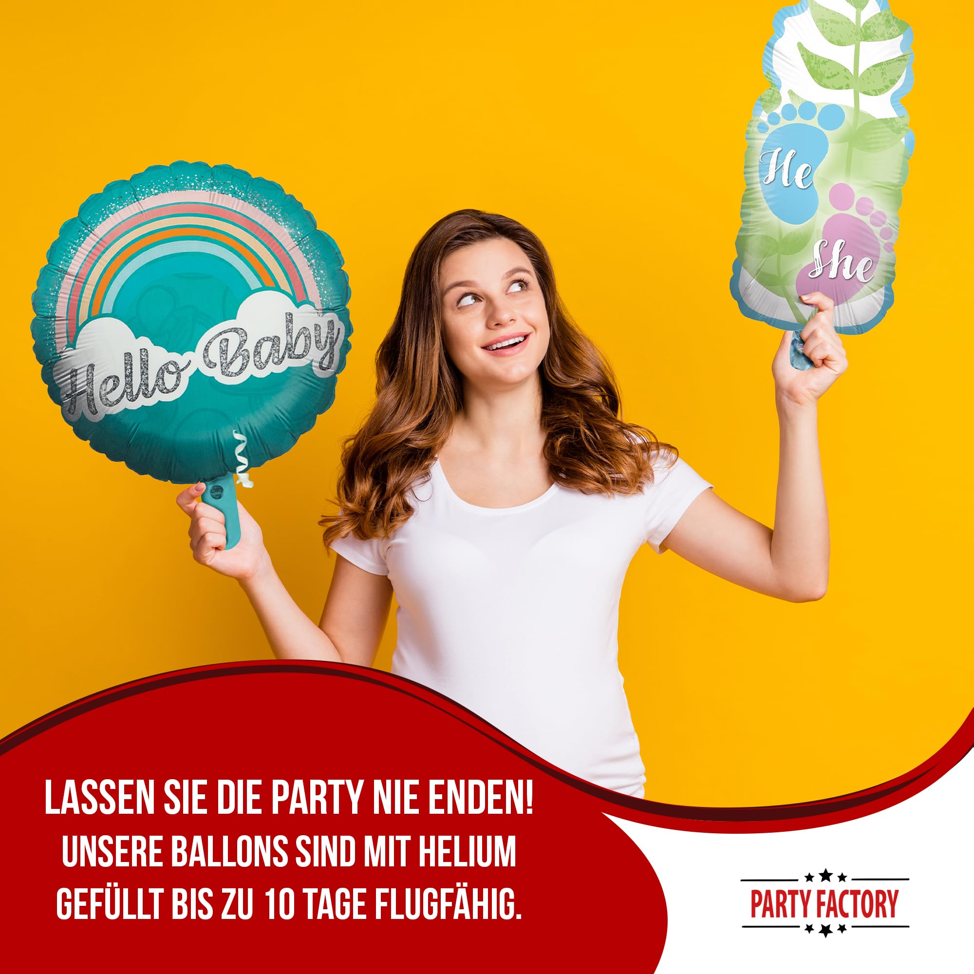 Folienballon Gender Reveal Grün Babyflasche 32 x 78 cm 3