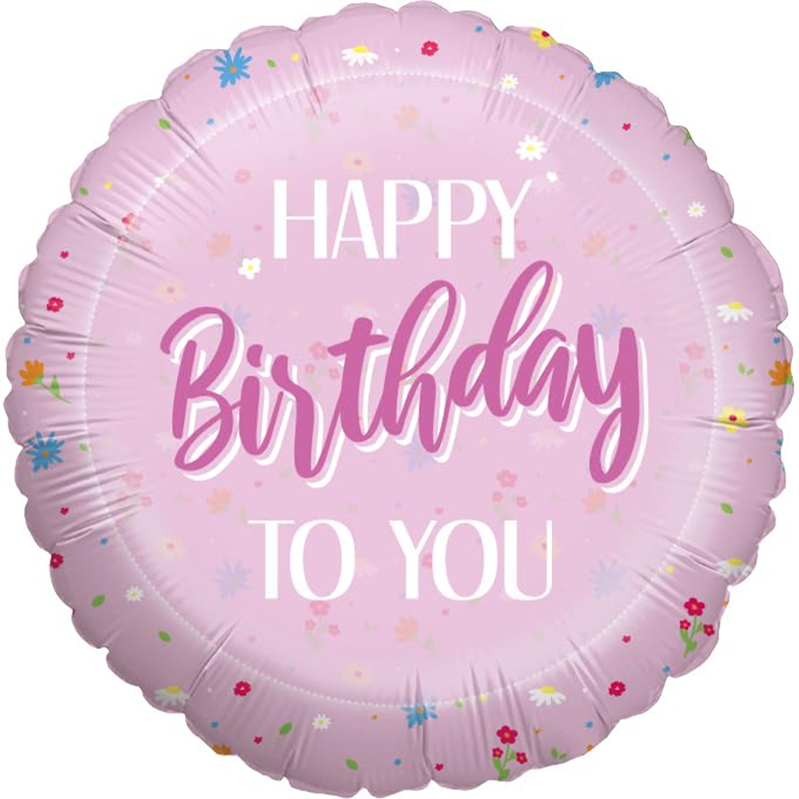 Foil balloon Happy Birthday pink 45cm motif1 8