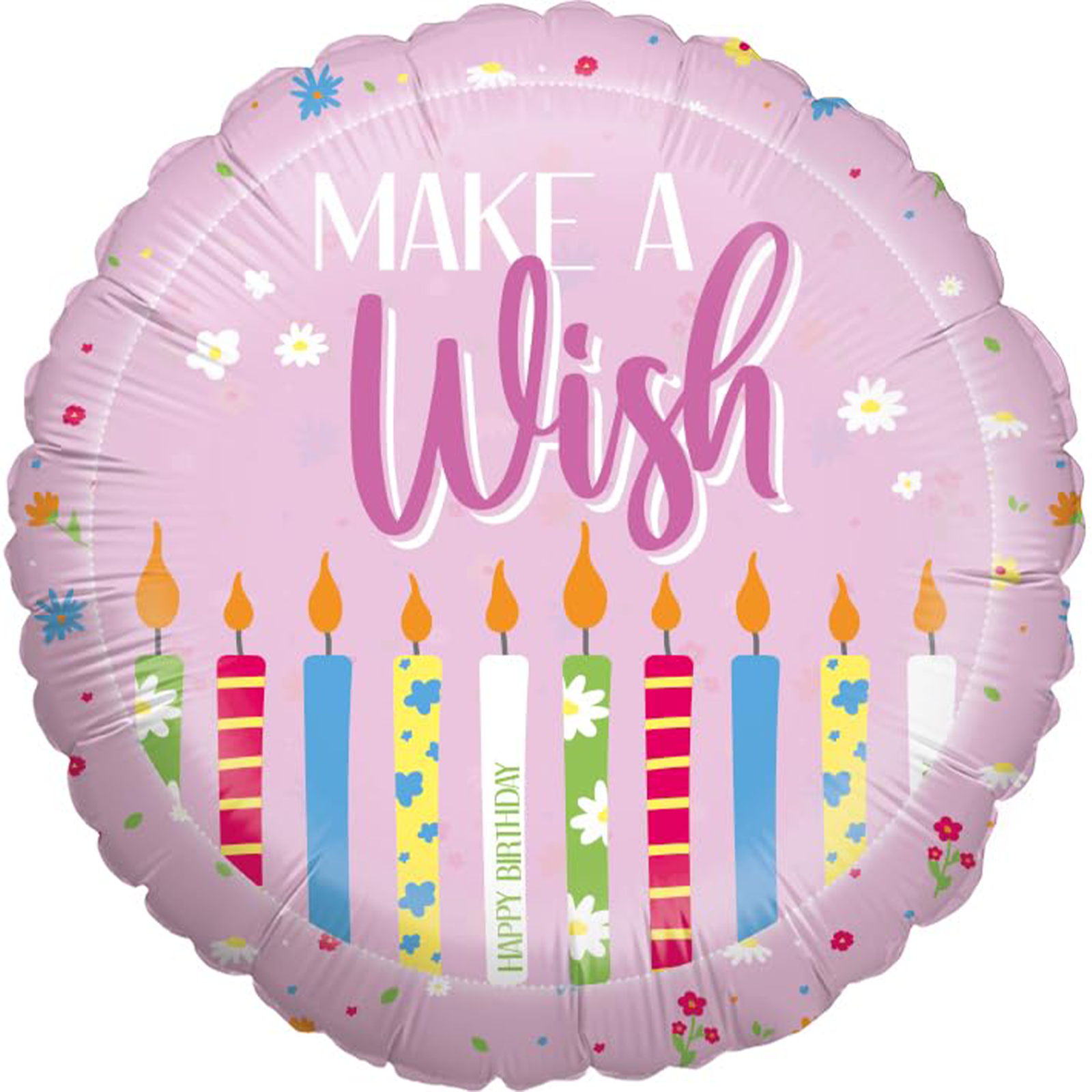 Foil balloon Happy Birthday Pink 45cm Motif 2 8