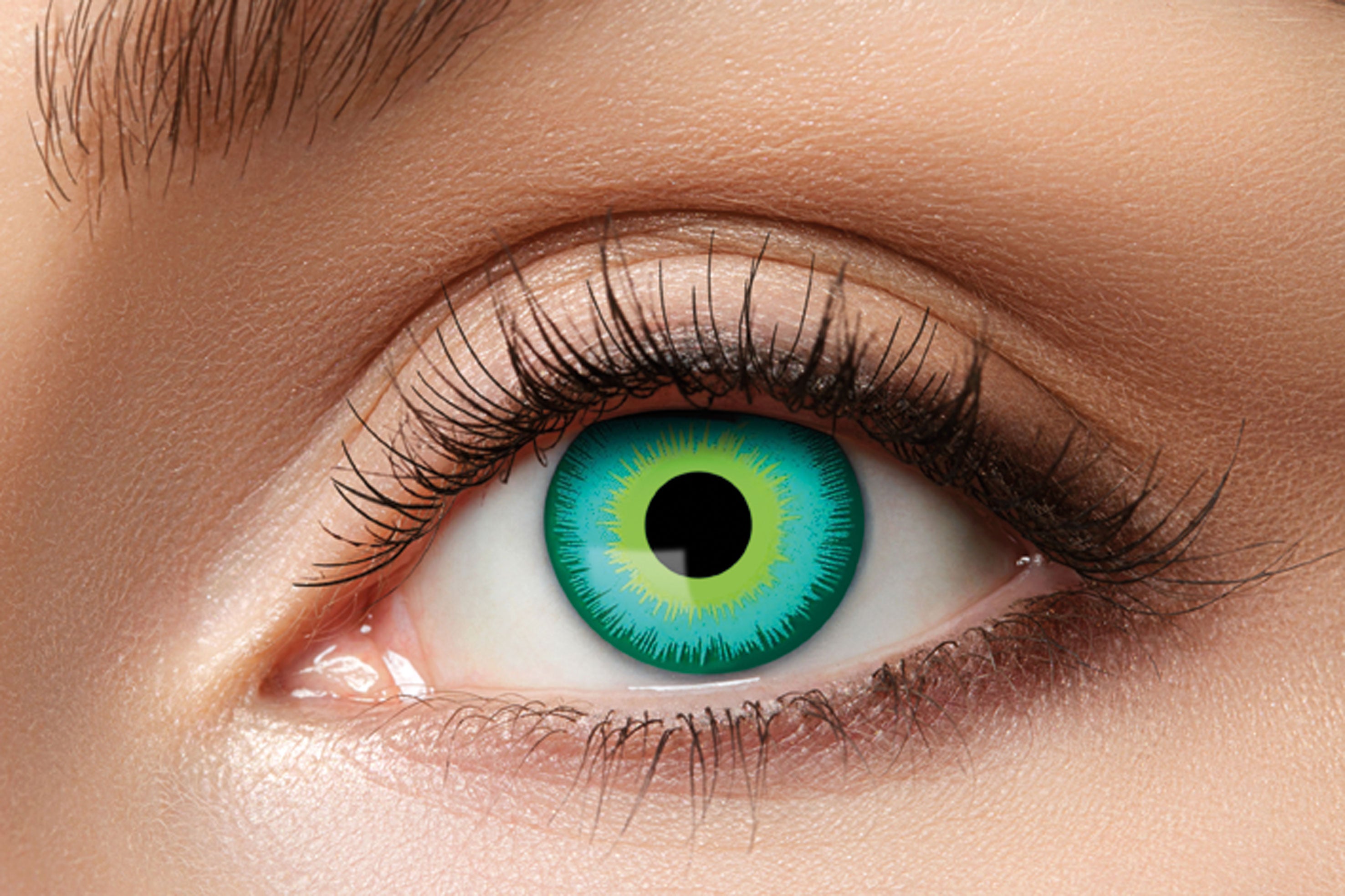 Zoelibat Eyecatcher 12 Monats-Kontaktlinsen Magic Green Eye 2