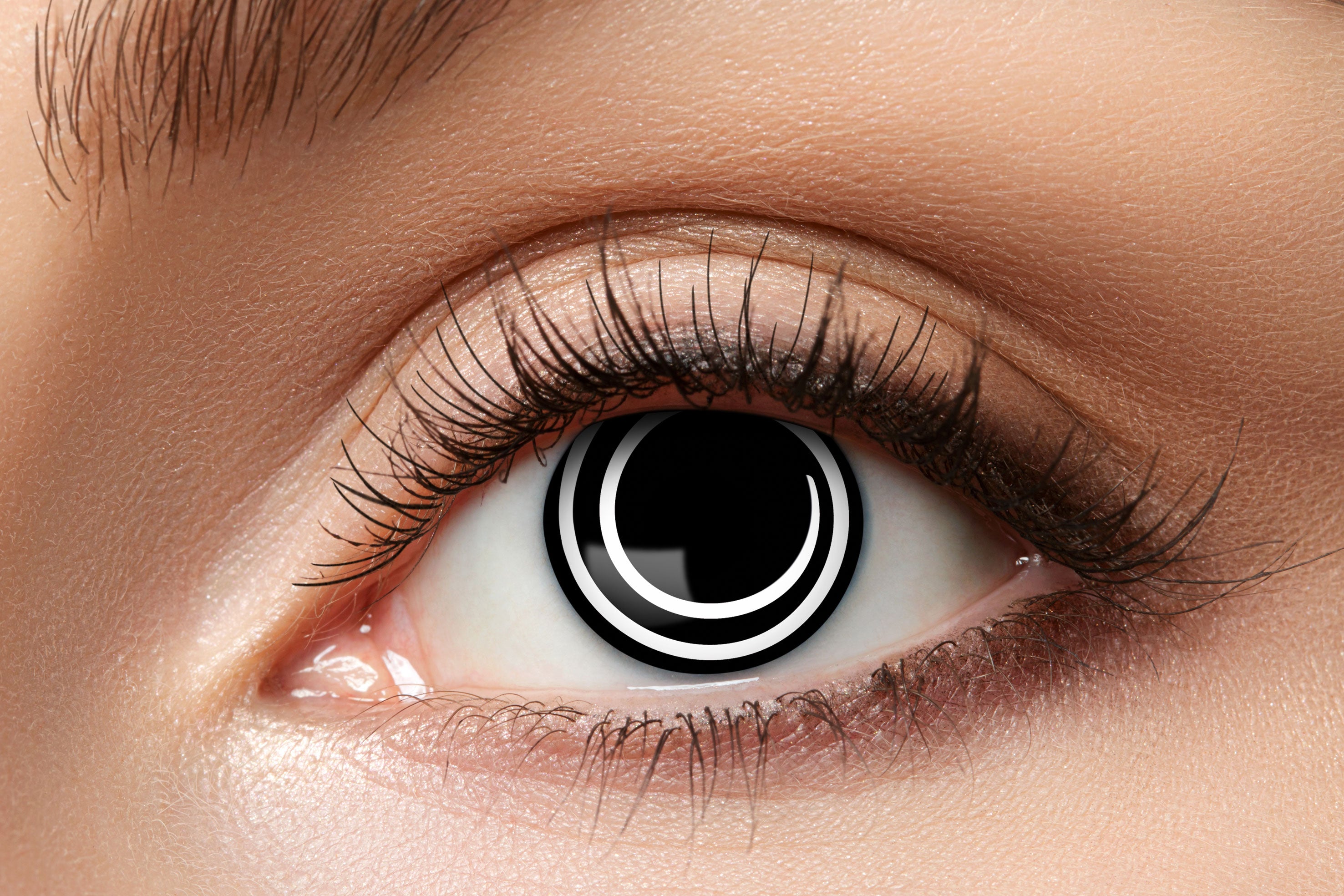 Zoelibat Eyecatcher 12 Monats-Kontaktlinsen Black Spiral 2