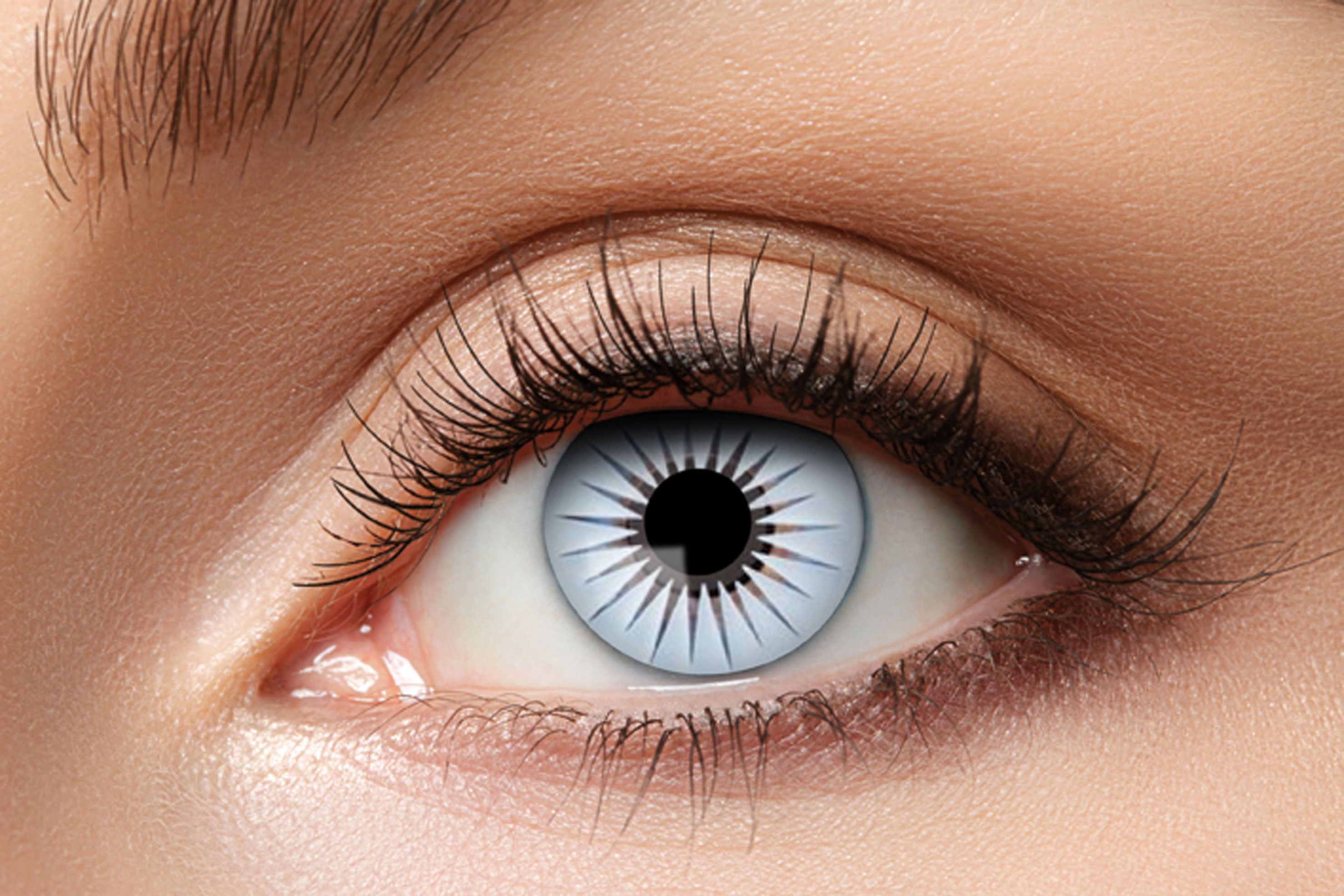 Zoelibat Eyecatcher 12 Monats-Kontaktlinsen White Pattern 2