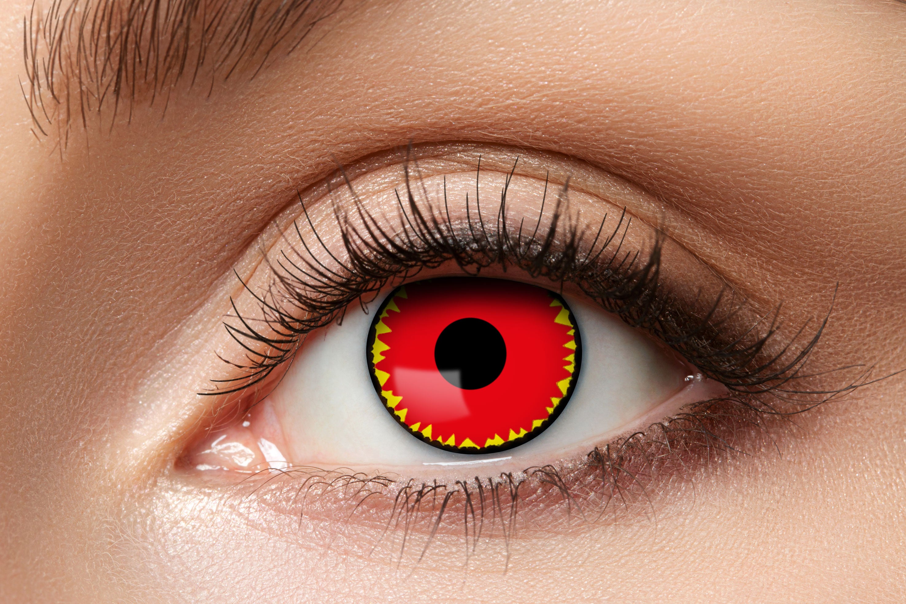 Zoelibat Eyecatcher 12 Monats-Kontaktlinsen Demonic Red 2
