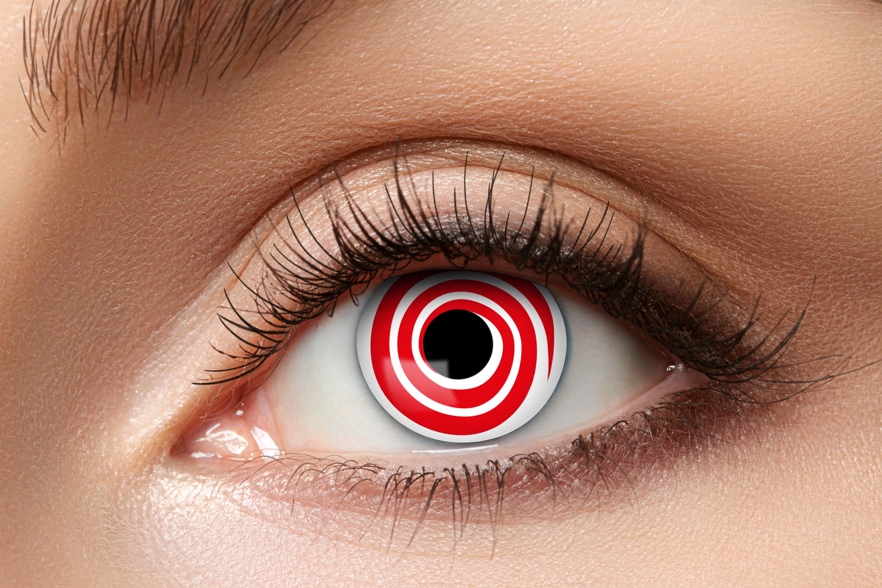 Zoelibat Eyecatcher 12 Monats-Kontaktlinsen Red Spiral 2