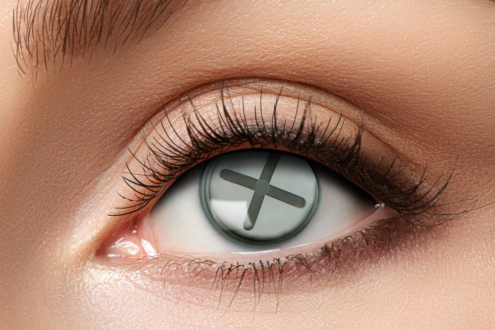 Zoelibat Eyecatcher 3 Monats-Kontaktlinsen White Button 2