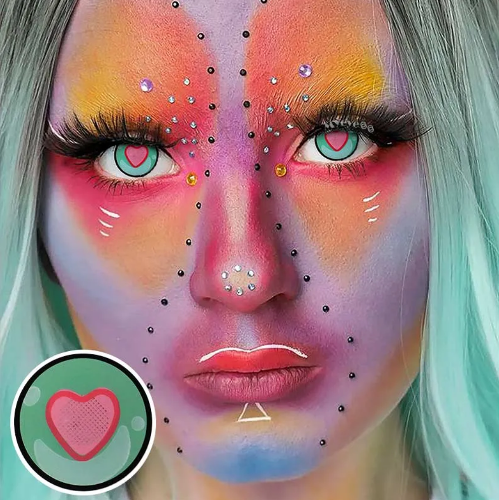 Zoelibat Eyecatcher 3 Monats-Kontaktlinsen Anime Heart Eye 2