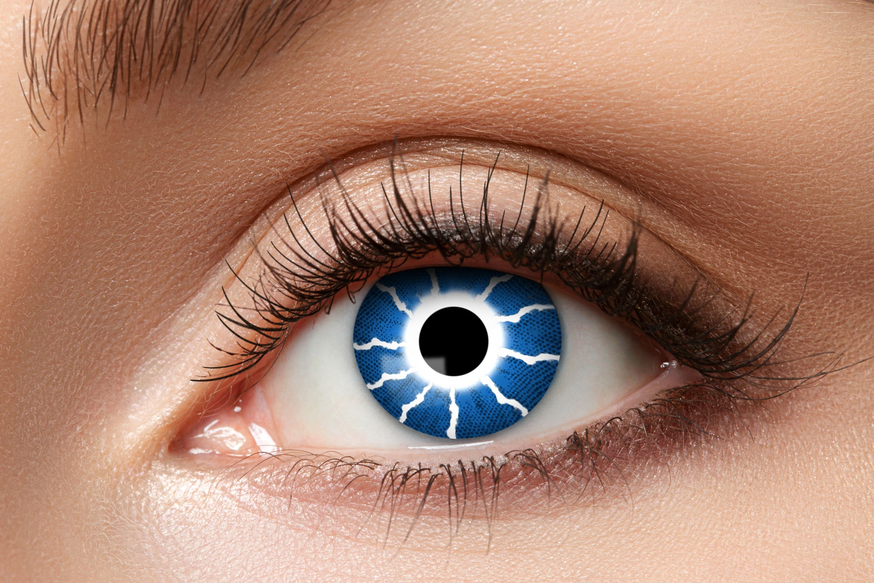 Zoelibat Eyecatcher Weekly Contact Lenses Blue Thunder 2