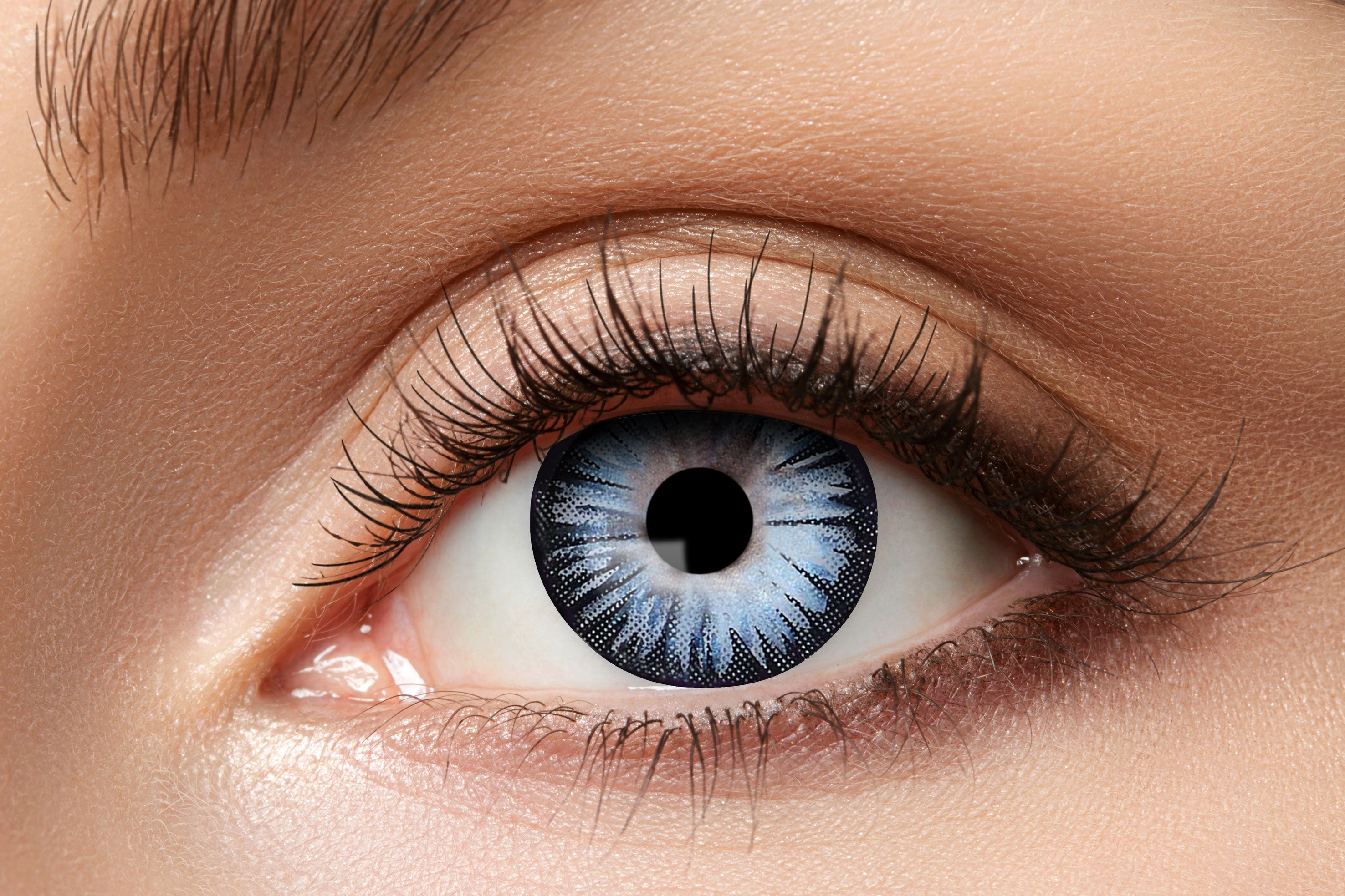 Zoelibat Eyecatcher 3 Monats-Kontaktlinsen Big Eye Grey 2