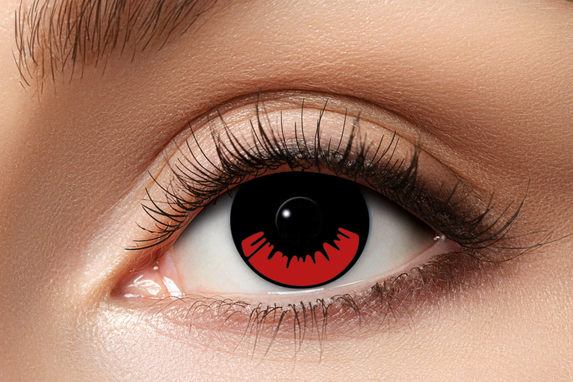 Zoelibat Eyecatcher 3 Monats-Kontaktlinsen Red-Black Manga 2