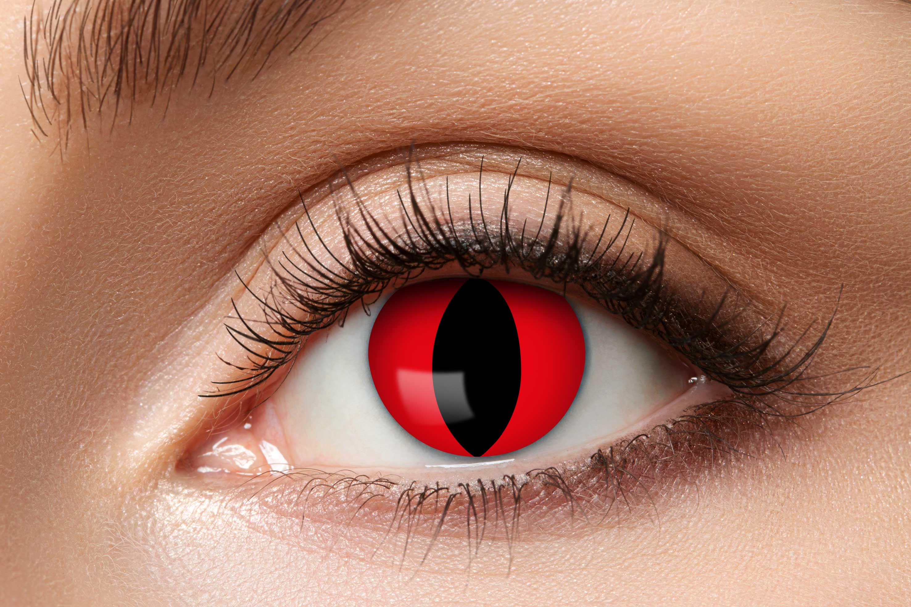 Zoelibat Eyecatcher 3 Monats-Kontaktlinsen Red Cat 2