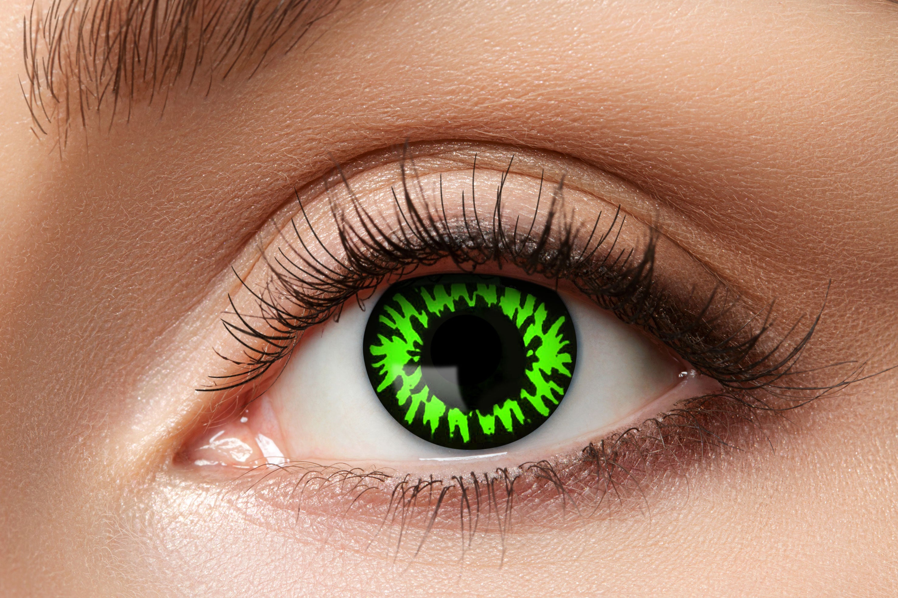 Zoelibat Eyecatcher 3 Monats-Kontaktlinsen Green Wolf 2