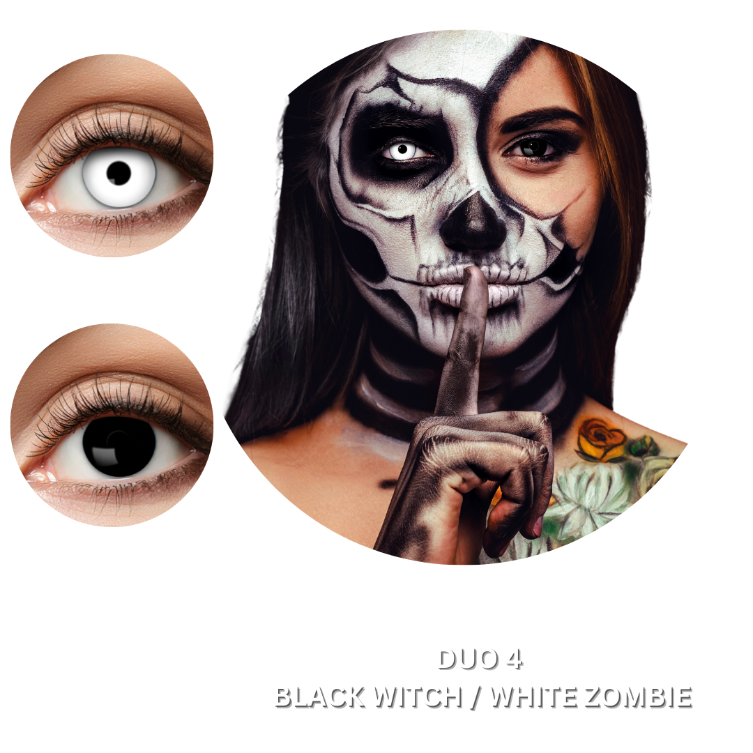 Zoelibat Eyecatcher Wochen-Kontaktlinsen Duo Black-White 2