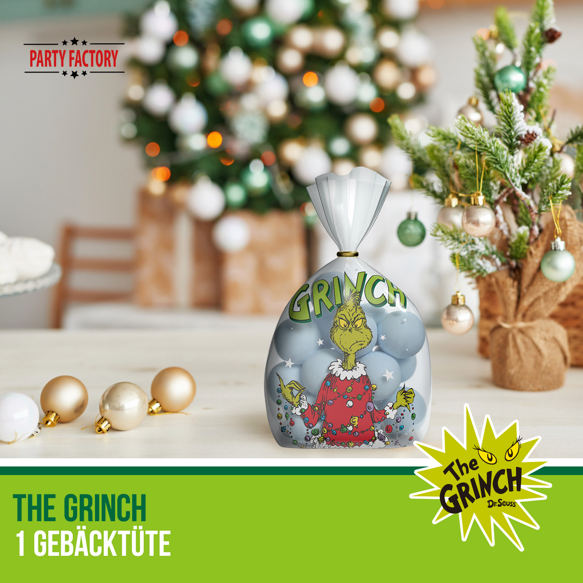 The Grinch Gebäcktüten 8er Set – Geschenkbeutel Weihnachten Party 9