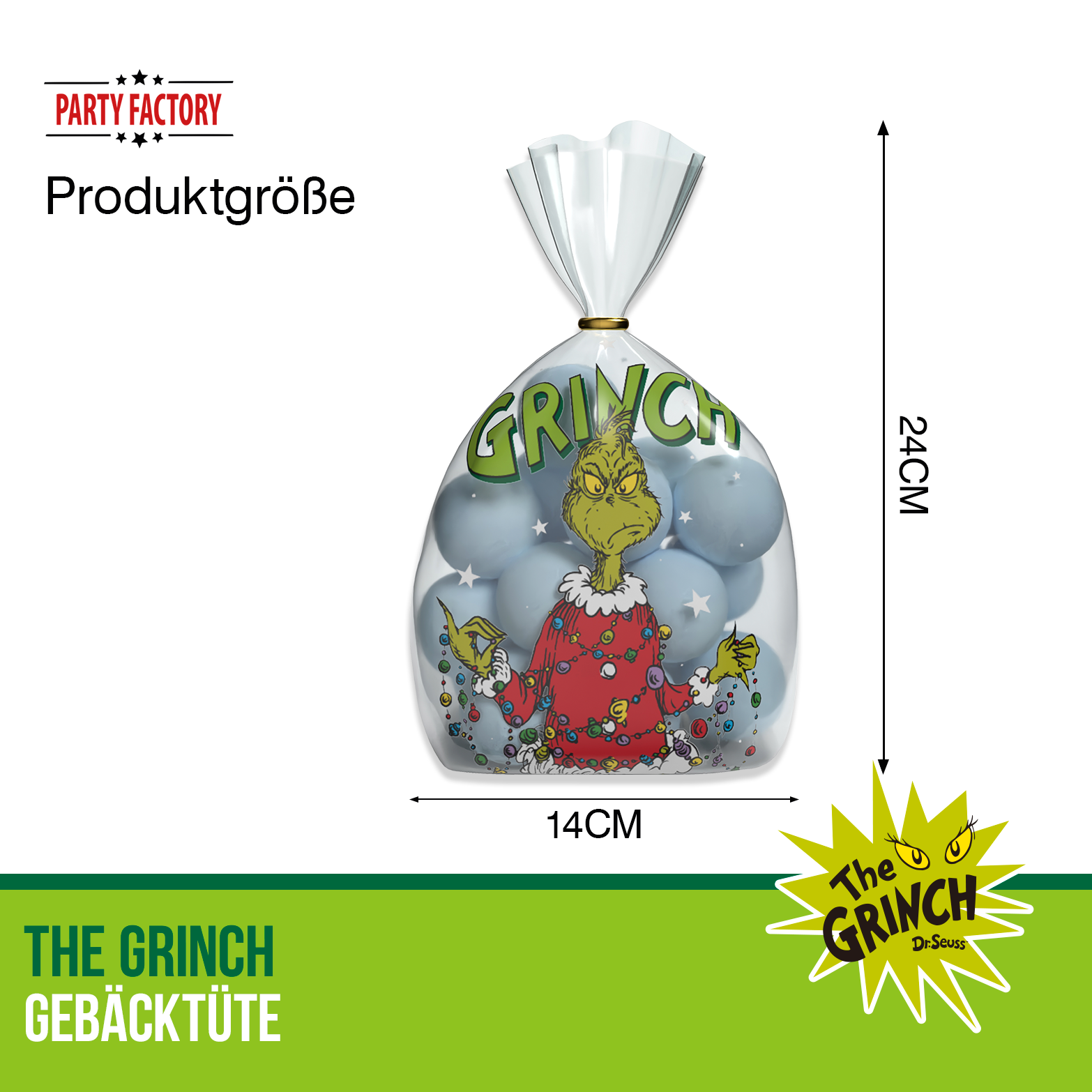 The Grinch Gebäcktüten 8er Set – Geschenkbeutel Weihnachten Party 10