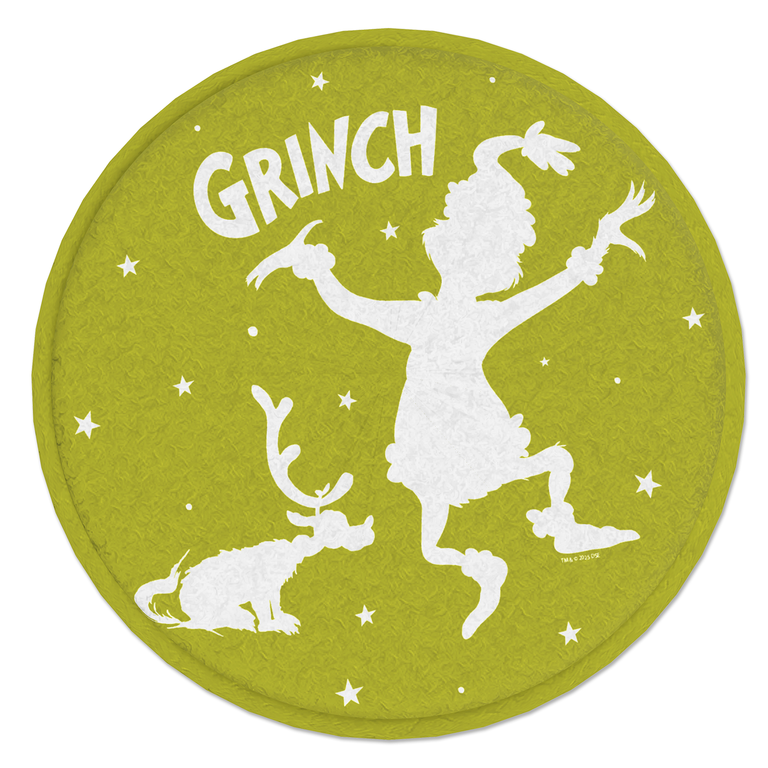 The Grinch Seat Cushion Green - Round Christmas Decoration with Grinch Motif 8