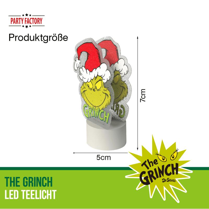 The Grinch LED Tealight - Christmas Decoration Figurine Green Red Christmas 10